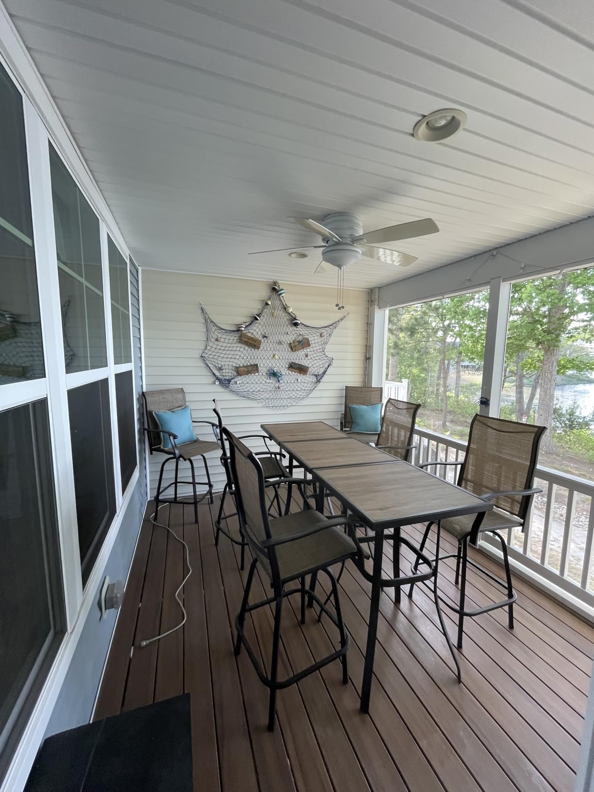 PHI VILLA Bar Height Patio Table and Chairs Set for 2 customer photo 2