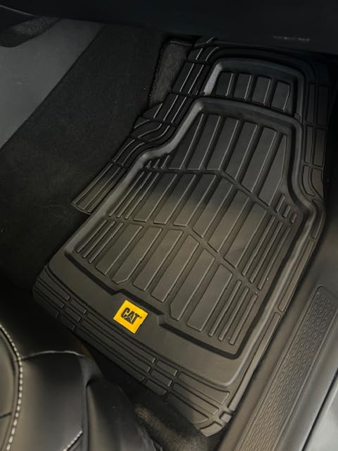 CAT® ToughRide™ Heavy-Duty 4 Piece Black Floor Mats for Cars - Trim to Fit All-Weather Rubber Car Mats Full Set - Truck Mats & Cars Floor Mats - Interior Accessories for SUVs & Car Rug Protection customer photo 1