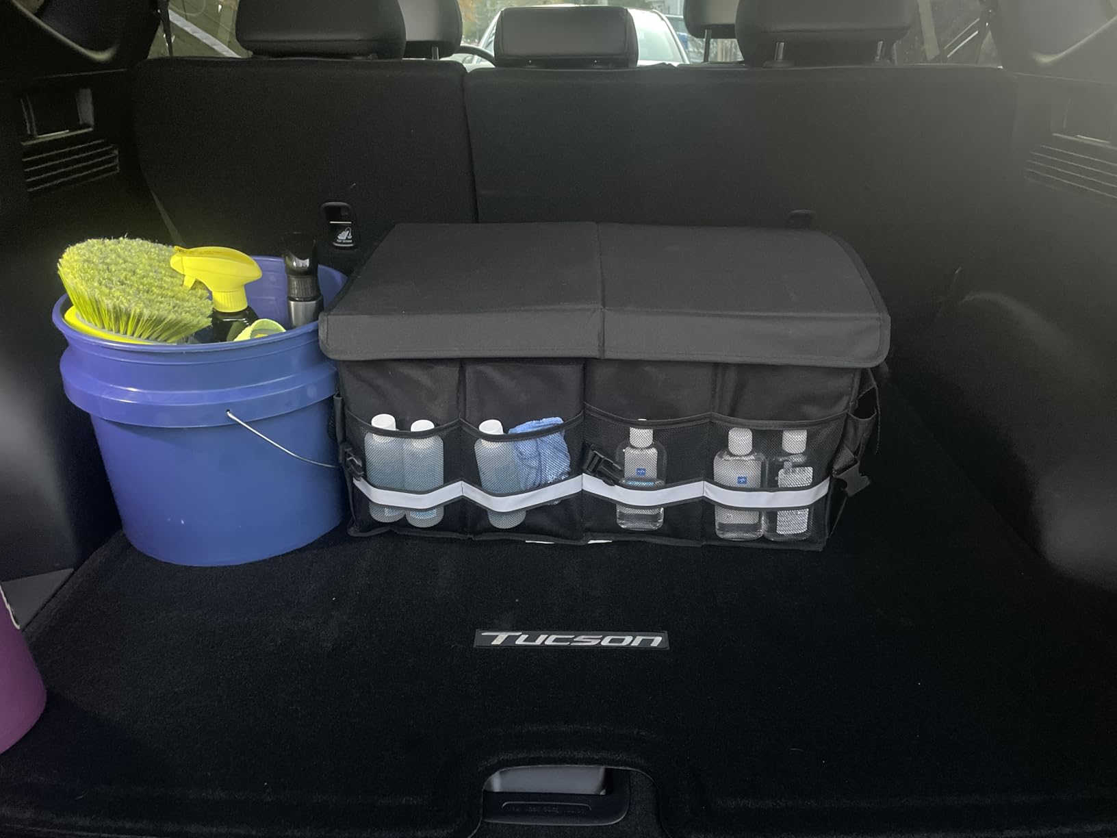 K KNODEL Trunk Organizer with Lid for Car, SUV, and Truck (Medium, Black) customer photo 2