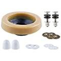 Universal Extra Thick Toilet Wax Ring, Wax Ring for Toilet with Brass Bolts customer photo 1