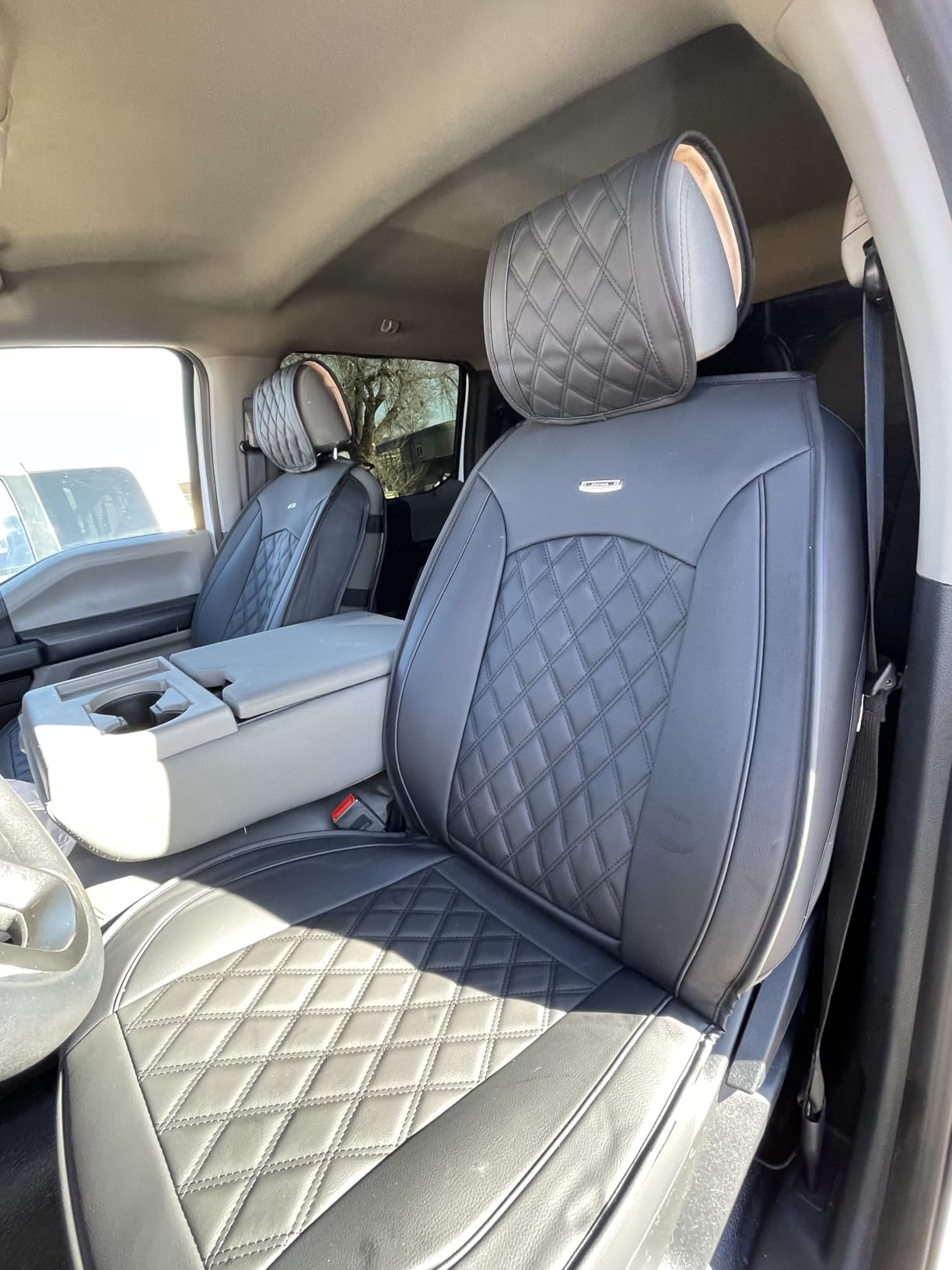 Aierxuan Car Seat Covers for Ford F150 F250 F350 F450 Truck (Black) customer photo 1