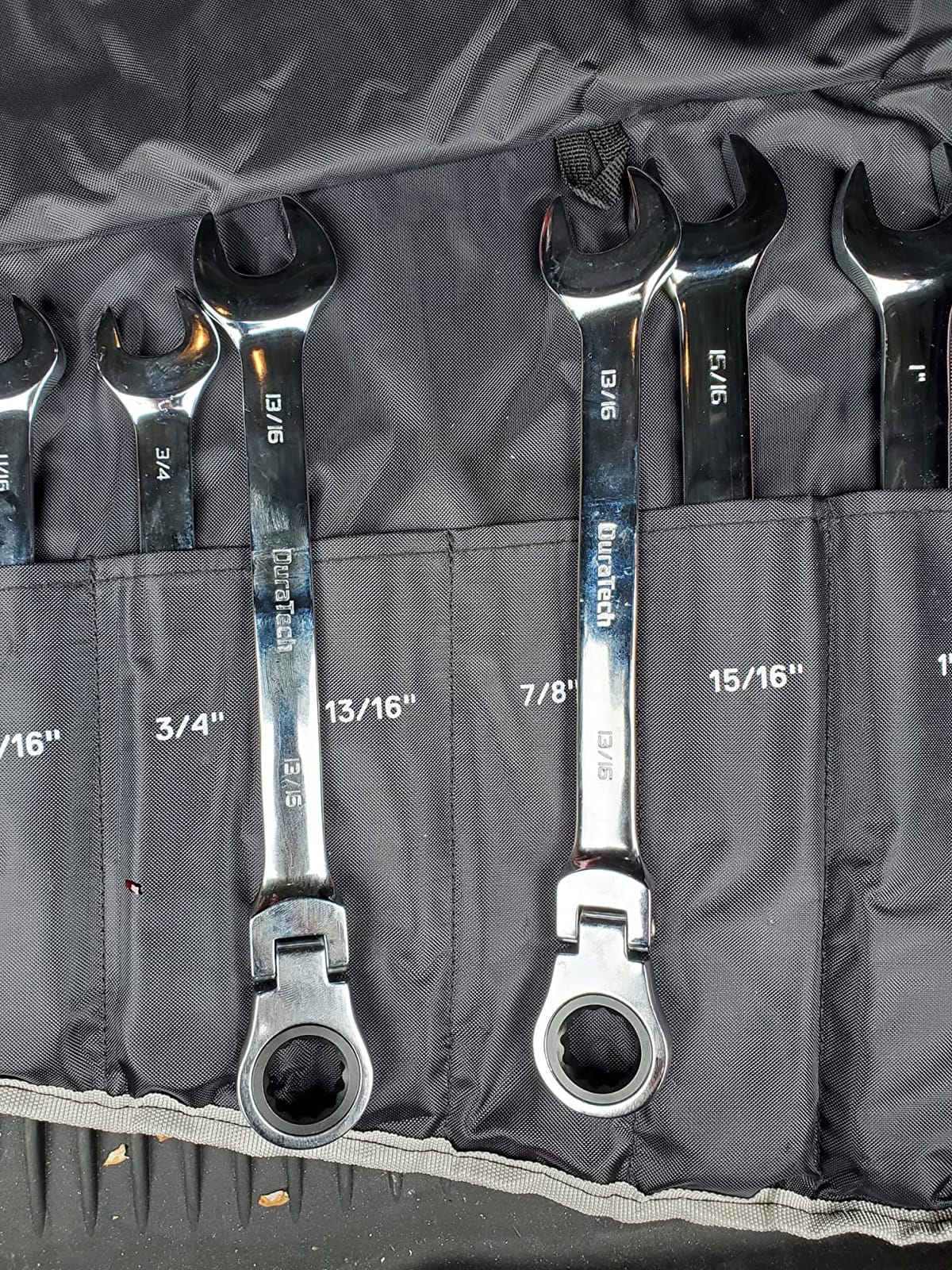 DURATECH Flex-Head Ratcheting Combination Wrench Set, SAE, 13-piece customer photo 1