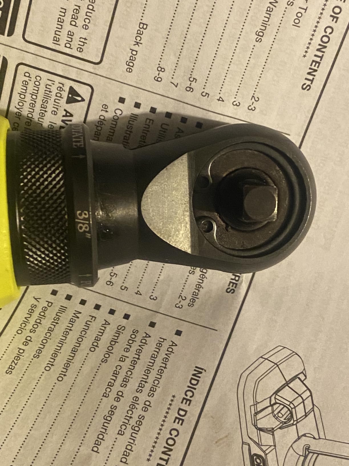 ONEAND 18V Cordless 3/8 in. 4-Position Ratchet Tool ONLY customer photo 1