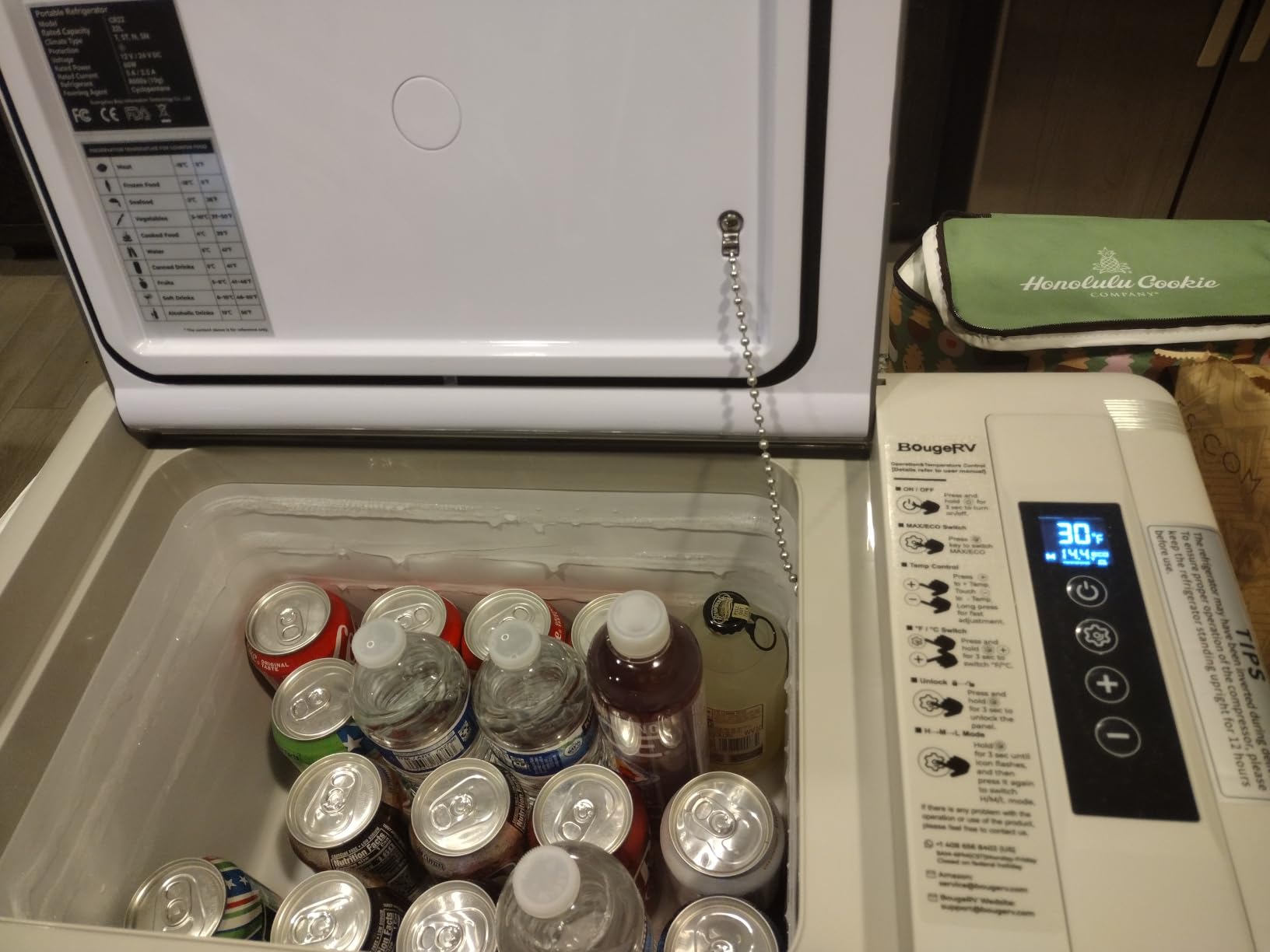 BougeRV 12v refrigerator 23 Quart, -8℉~50℉ Portable Freezer for Car, Grey customer photo 2