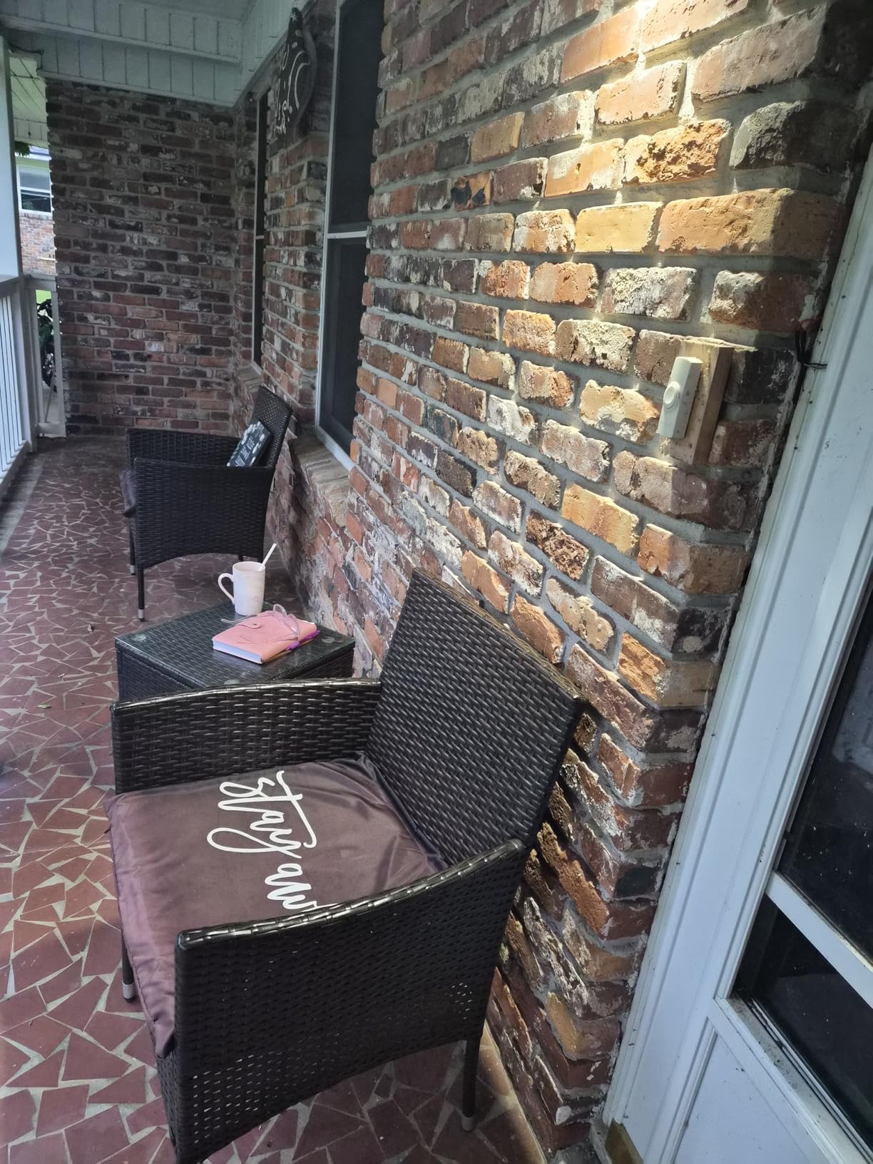 Greesum 3 Pieces Patio Furniture Sets Outdoor PE Wicker Chairs,Beige customer photo 1