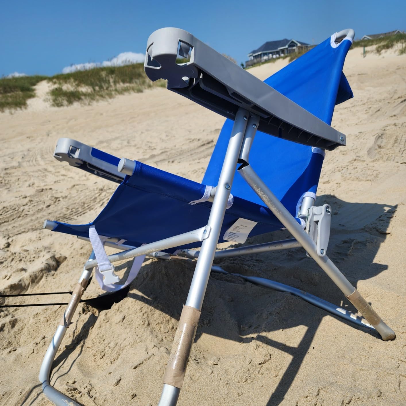 SUNNYFEEL Oversized Tall Folding Beach Chair Lightweight, 17
