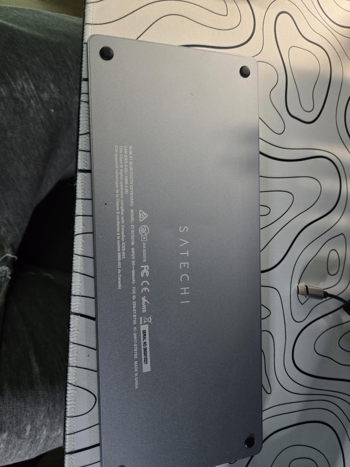 Satechi Slim X1 Bluetooth Backlit Keyboard, Multi-Device Sync, Space Gray customer photo 2