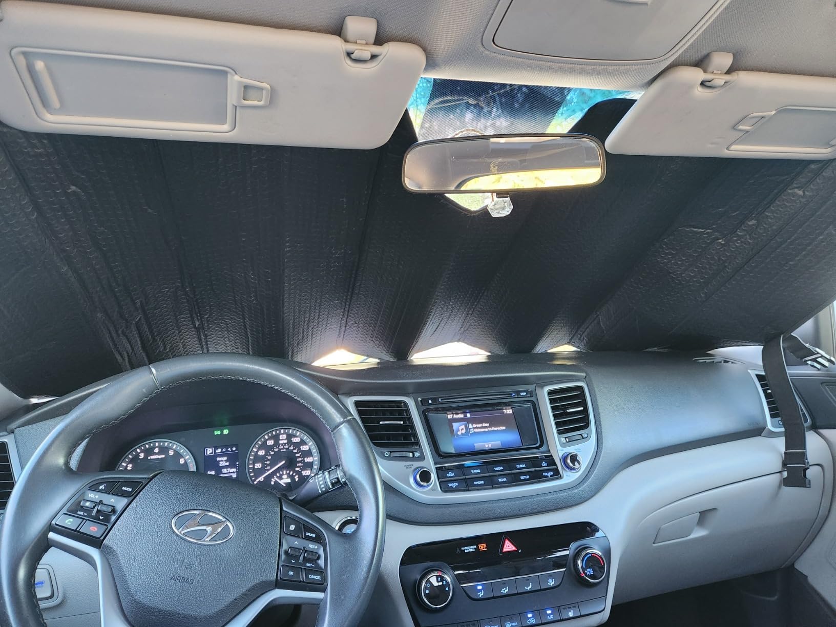 EcoNour Accordion Car Windshield Sun Shade | Car Sun Visor to Protect Harmful UV Rays | Foldable Automotive Windshield Sunshades | Window Sun Blocker to Keep Your Vehicle Cool & Comfort - 58