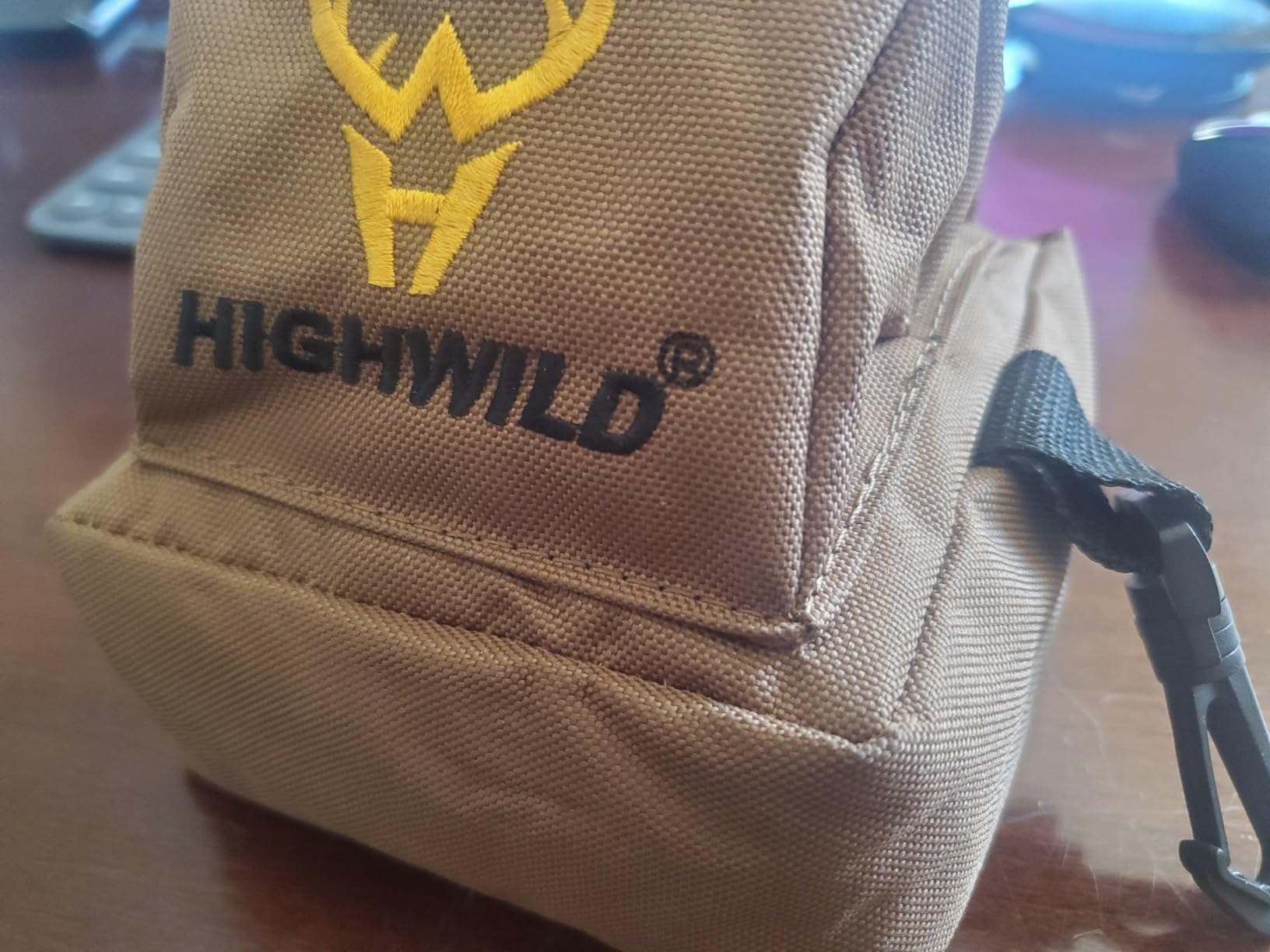 Highwild Shooting Rest Front Rest Adjustable Gun Rifle Rest for Outdoor Shooting and Hunting - Convenient Height Adjustment - with Rest Bag (Unfilled) customer photo 2