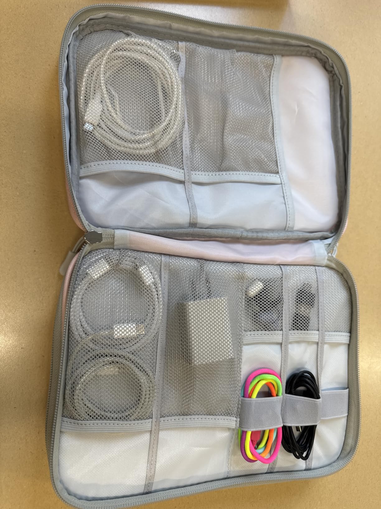 FYY Electronic Organizer, Travel Tech Pouch Bag, Cable Organizer Black customer photo 2