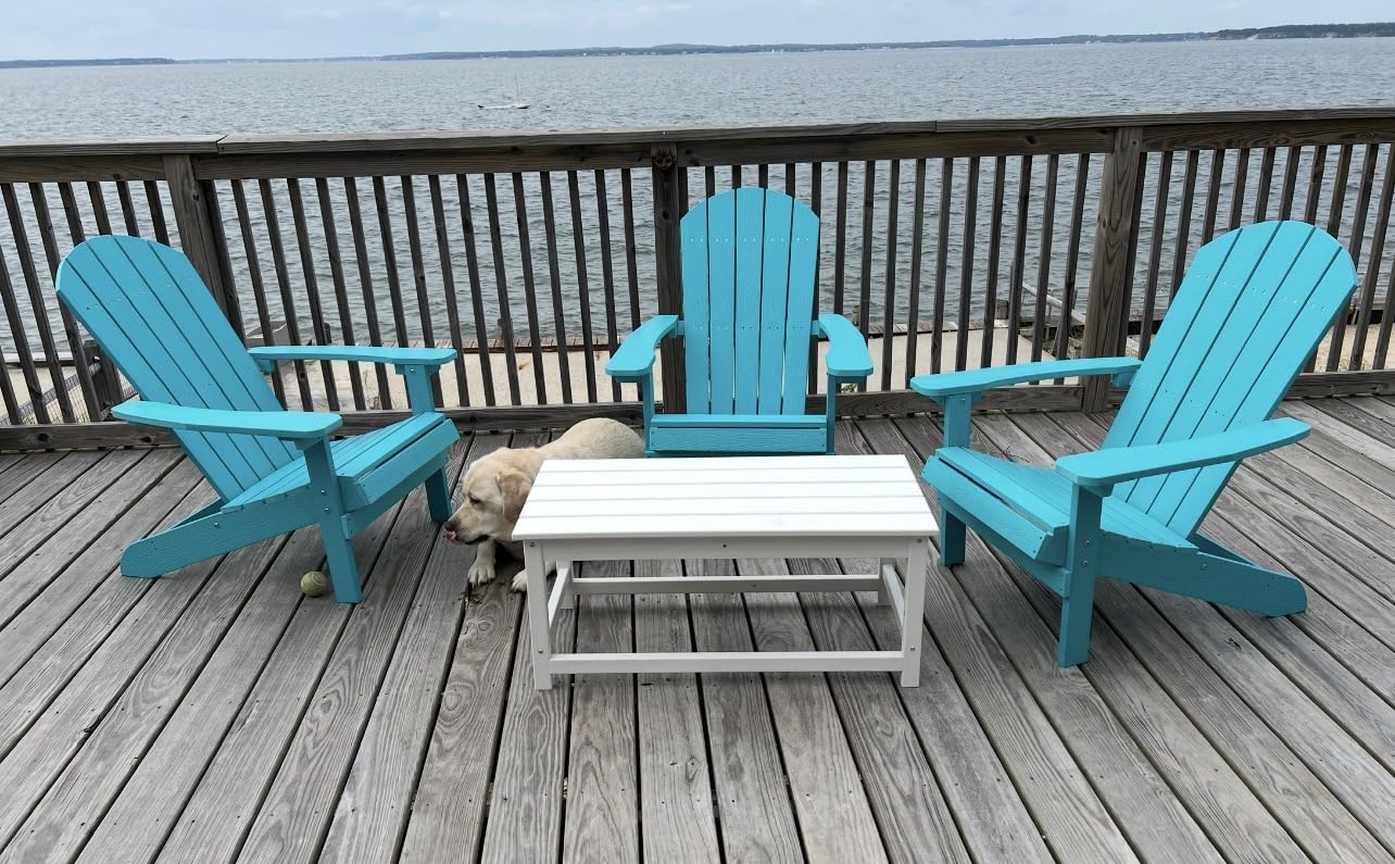 WestinTrends Malibu Outdoor Poly Lumber Coffee Table, 35.25