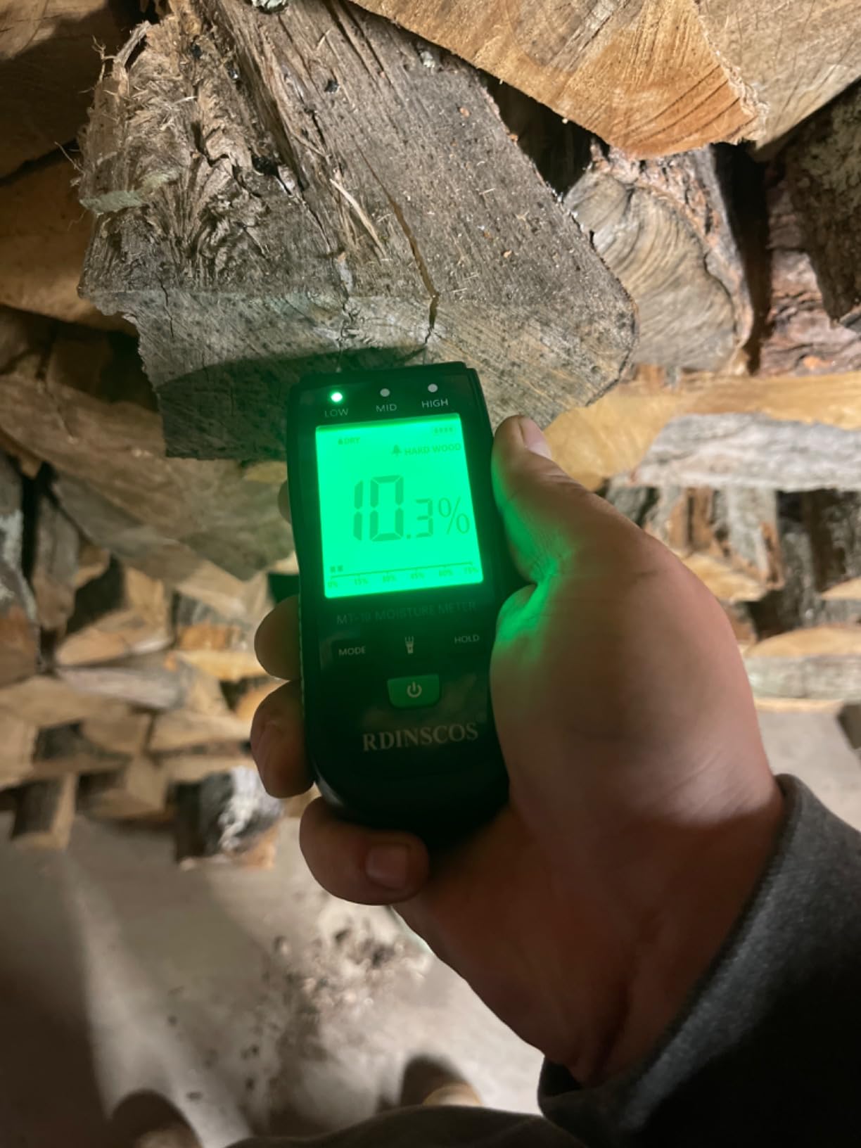 RDINSCOS Wood Moisture Meter for Firewood, Softwood, Hardwood customer photo 2
