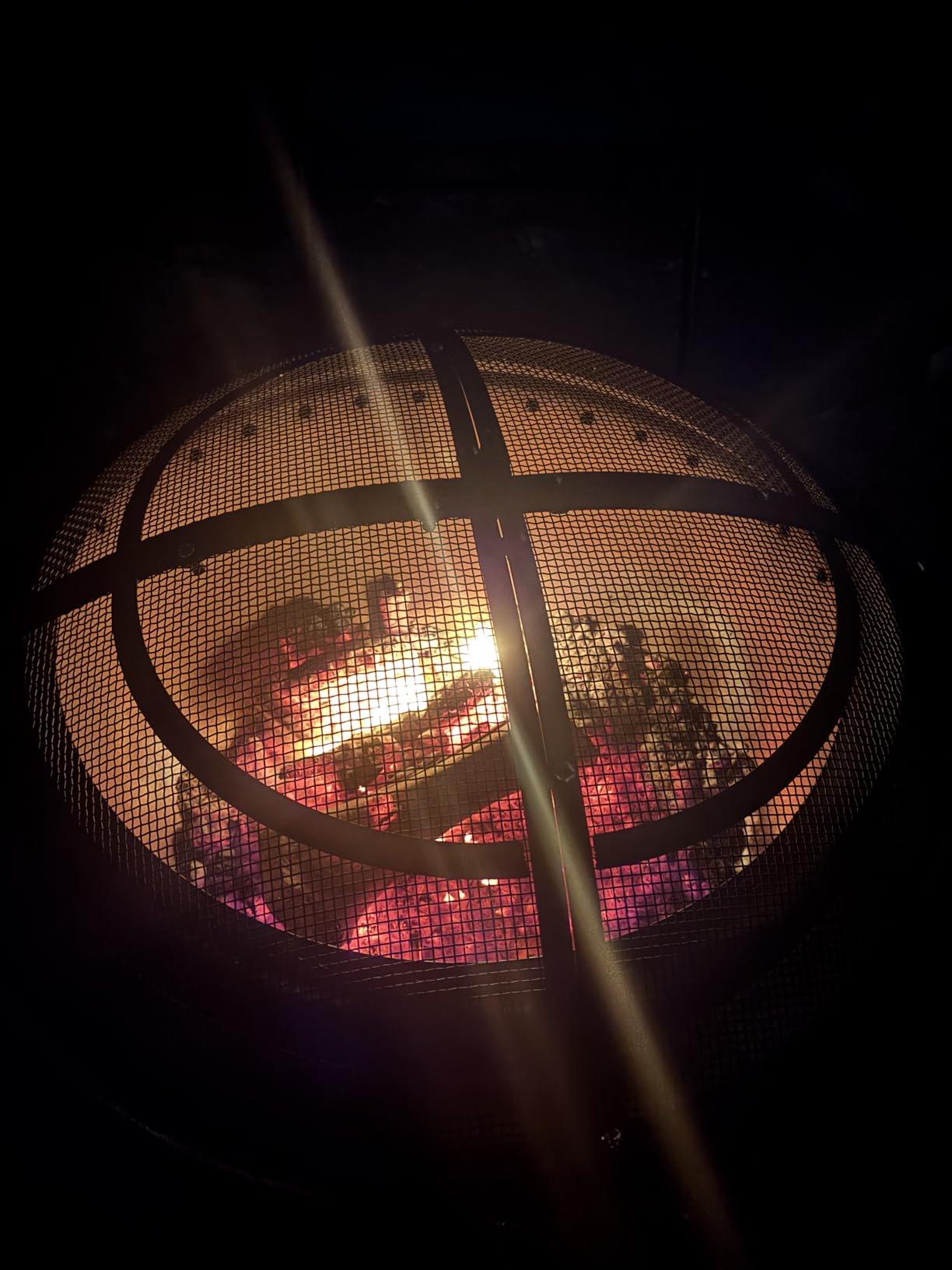 Cuisinart Outdoor Fire Pit, Cleanburn Smokeless System, Wood Burning, 24