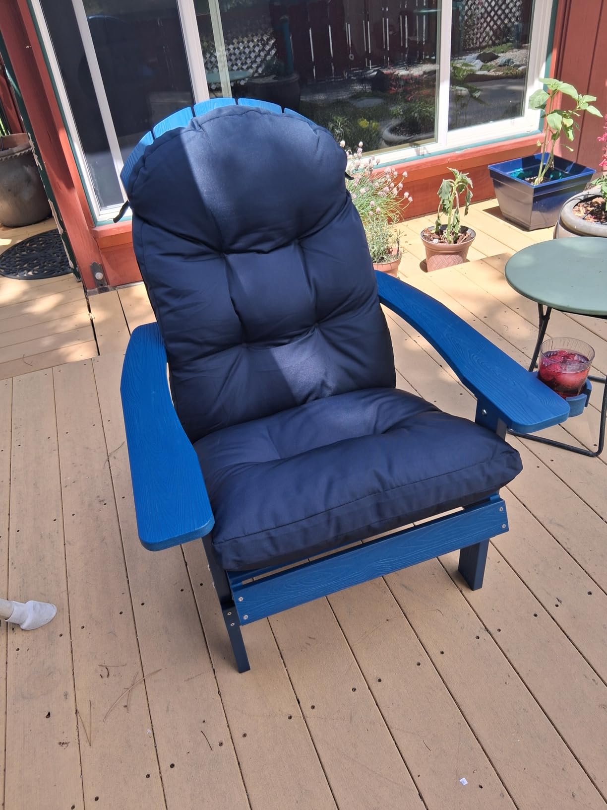 YEFU Adirondack Chairs Set of 2 with Cup Holder, Weather Resistant, Grey customer photo 1