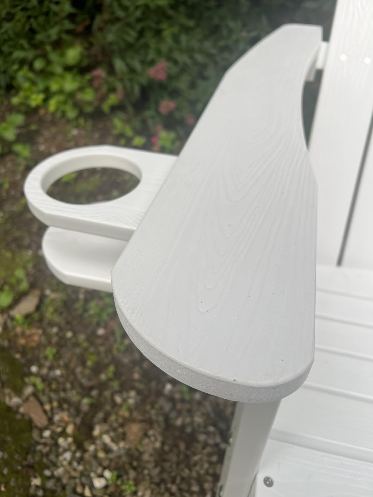 LUE BONA HDPS Outdoor Adirondack Chair, Cup Holder, Set of 4, Black customer photo 1