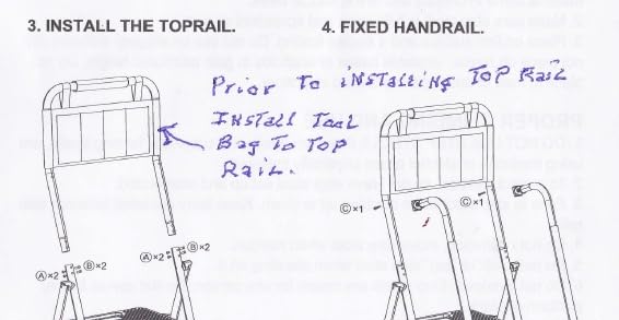 HBTower Step Ladder with Handrails, 4 Step Ladder with Attachable Tool Bag customer photo 1