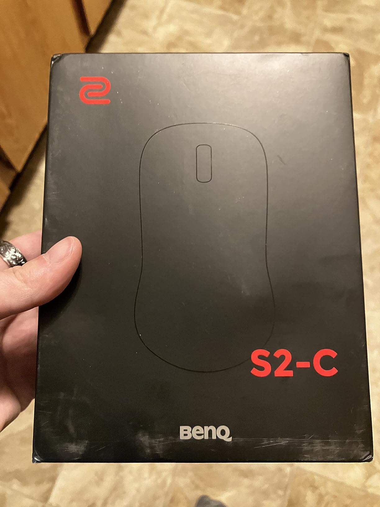 BenQ Zowie S2-C Symmetrical Gaming Mouse | Professional Esports Performance | Driverless | Paracord Cable | Revisioned C-Features | Matte Black | Small Size customer photo 2
