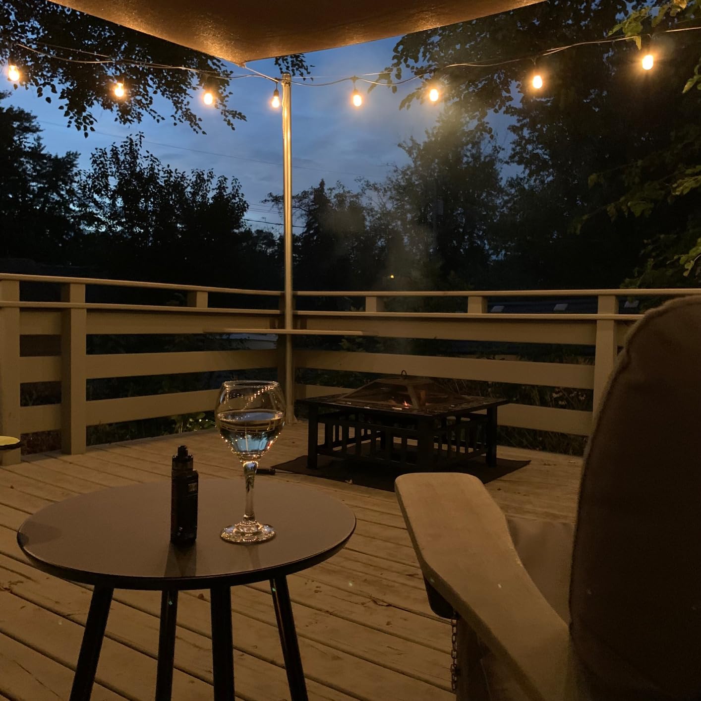 Devoko Outdoor Fire Pit, 32 Inch Firepit Table Metal Outdoor Fireplaces customer photo 1