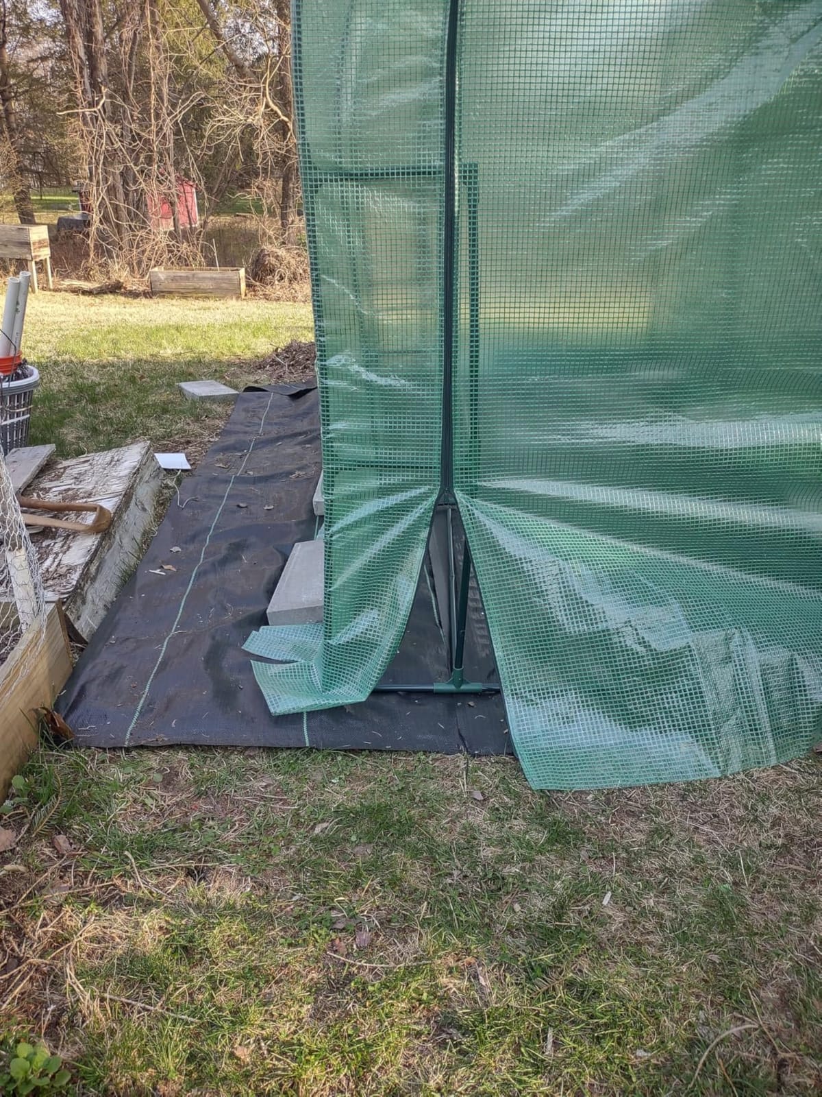 Outsunny 10' x 5' x 7' Lean to Greenhouse Walk-in Green House Green customer photo 1