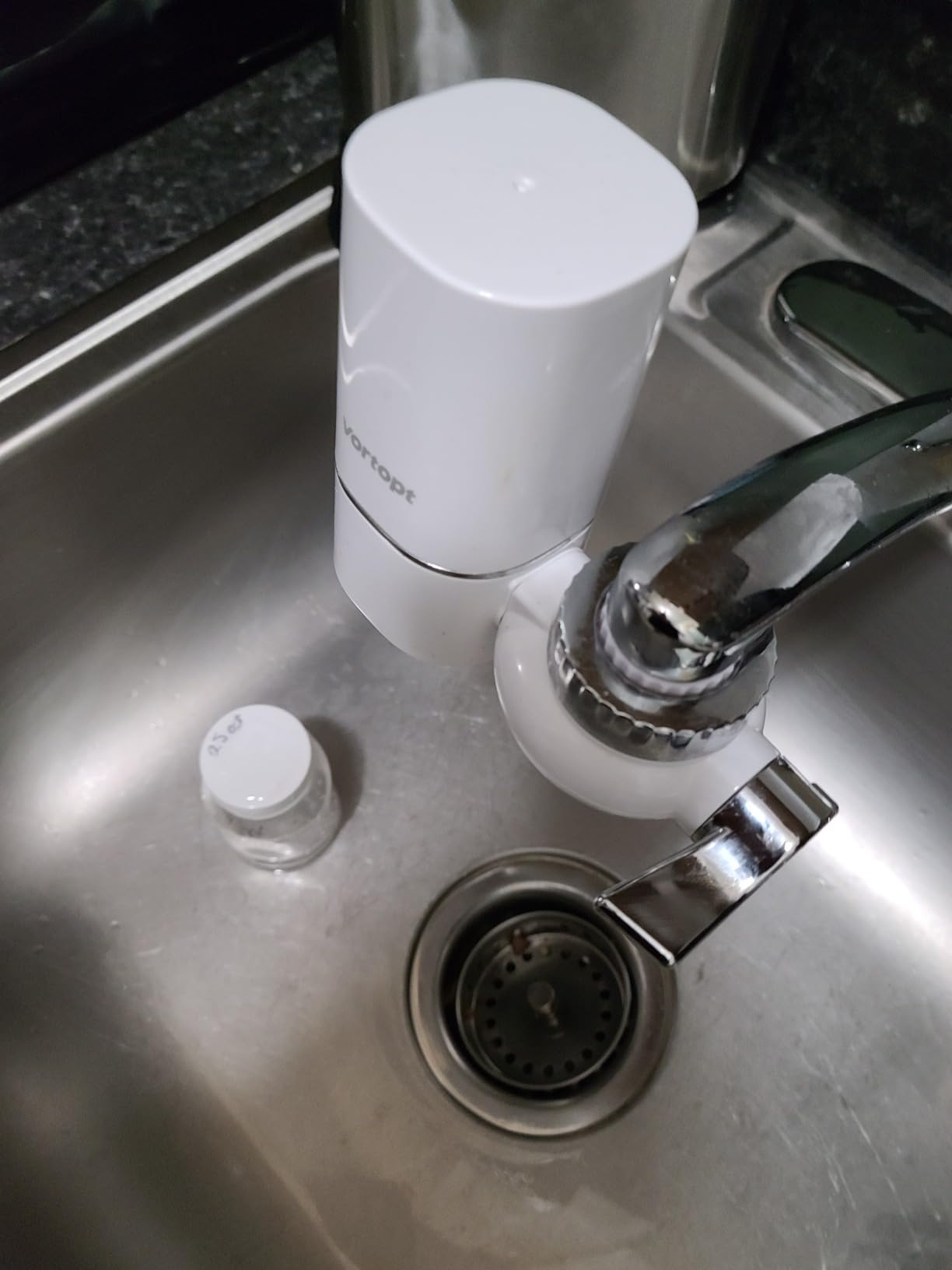 Vortopt Faucet Water Filter for Sink, T1 Rapid Flow, NSF Certified. customer photo 2