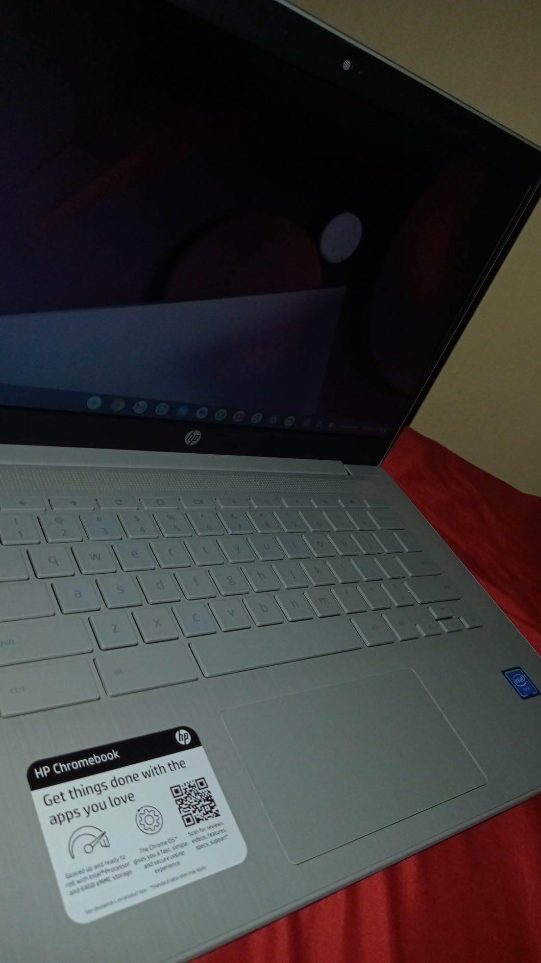 HP Chromebook 14 Laptop, Intel Celeron N4120, 4 GB RAM, 64 GB eMMC, 14