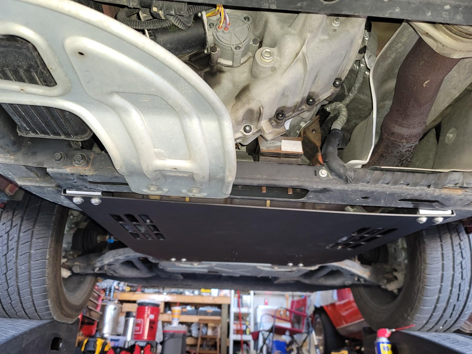 LOSTAR Catalytic Converter Protection Shield Fit For 2009-2023 Ford F-150 customer photo 1