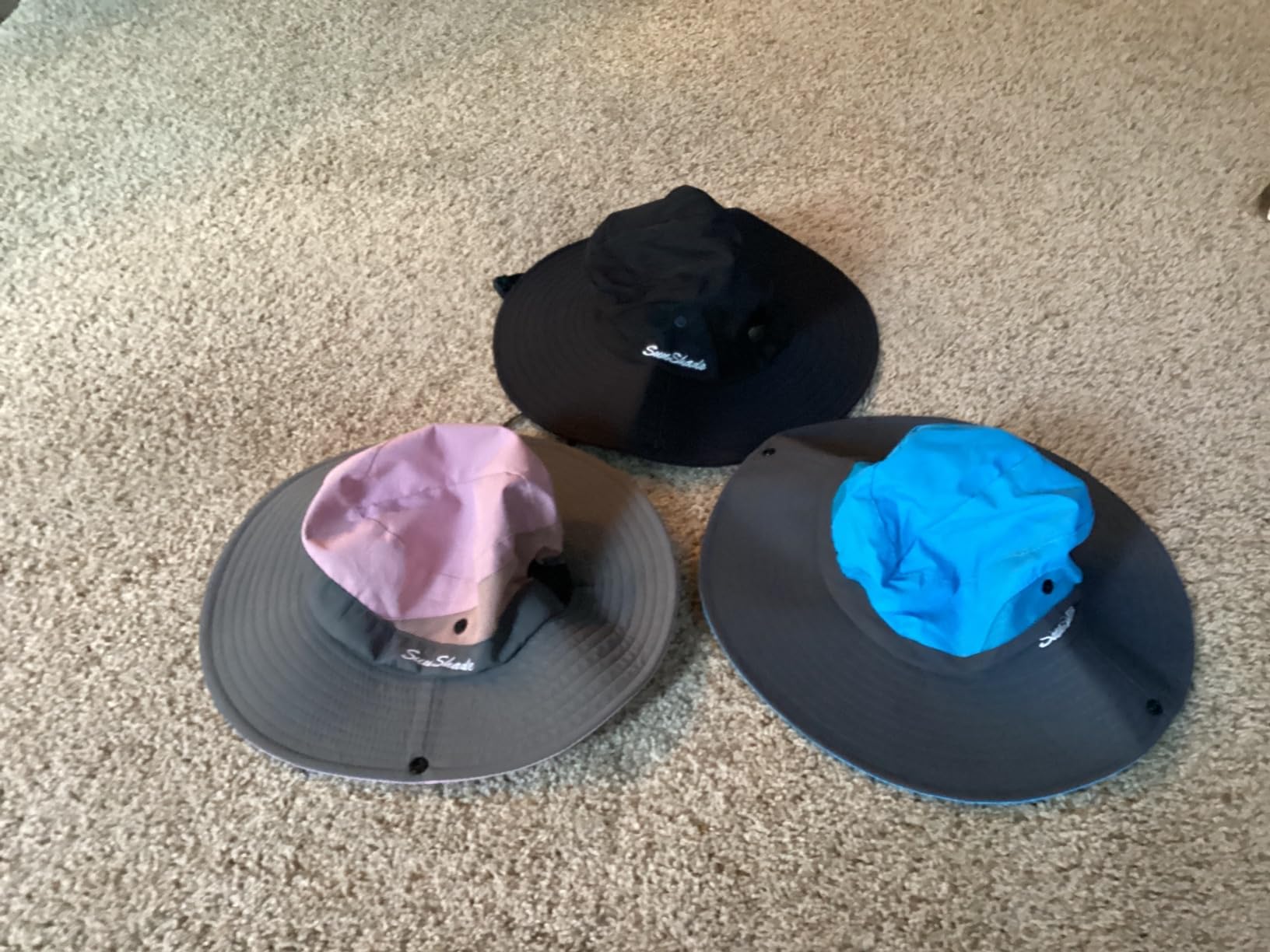 Womens Summer Sun Hat Beach Hat Wide Brim Outdoor UV Protection Hat Foldable Cool Mesh Ponytail Bucket Hat customer photo 2