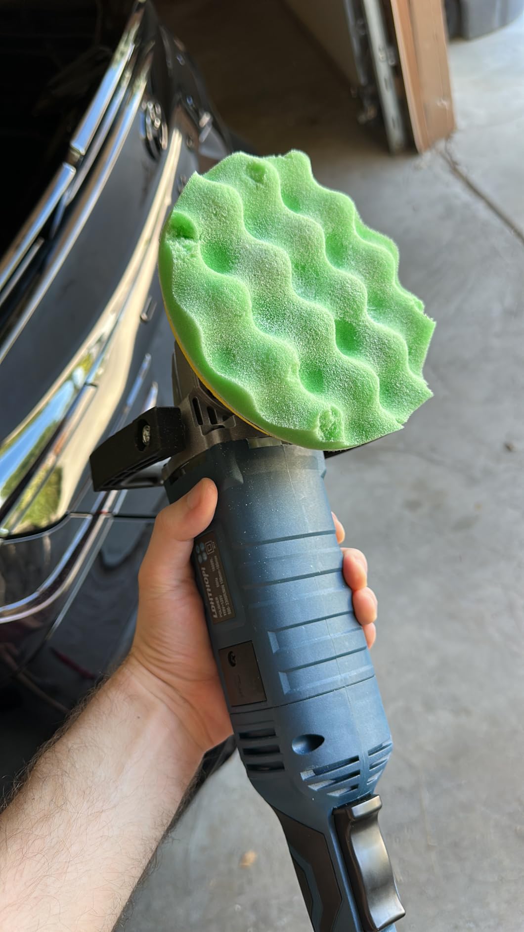 LDHTHOPI Buffer Polisher, 1600W 7 Inch/6 Inch Rotary Buffer Polisher Waxer, 7 Variable Speed 1000-3500 RPM, Detachable Handle for Car, Boat Sanding, Polishing, Waxing, 2026 Upgraded customer photo 2