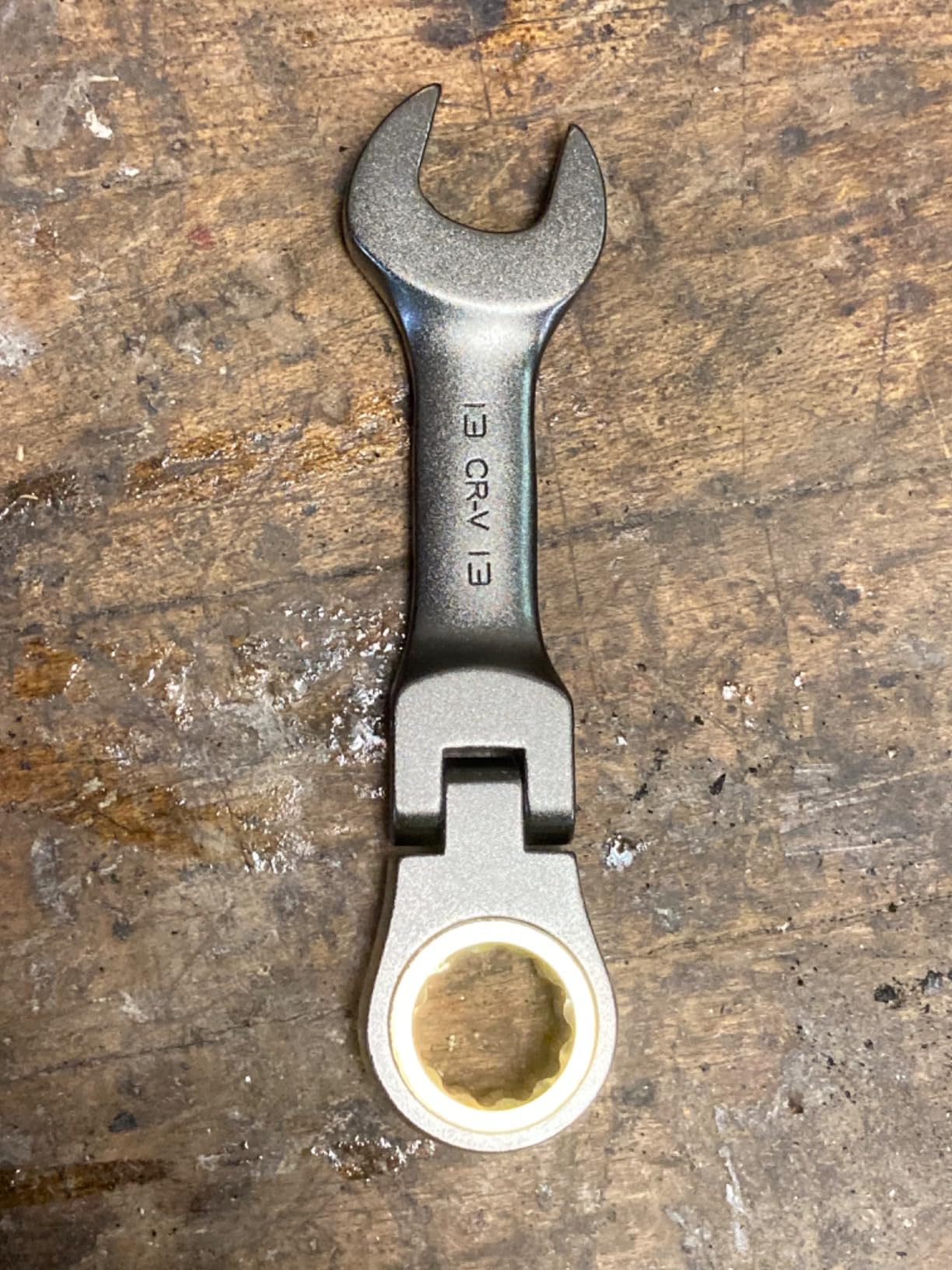 WORKPRO 8 Piece Flex Head Stubby Ratcheting Wrench Set, Metric 9-17mm customer photo 2
