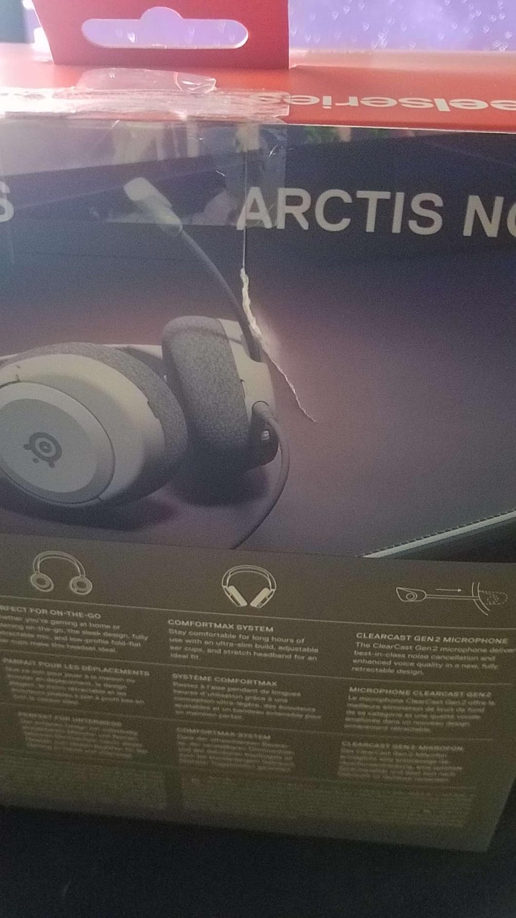 SteelSeries Arctis Nova 1 Multi-System Gaming Headset — Hi-Fi Drivers — 360° Spatial Audio — Comfort Design — Durable — Ultra Lightweight — Noise-Cancelling Mic — PC, PS5/PS4, Switch, Xbox - White customer photo 1