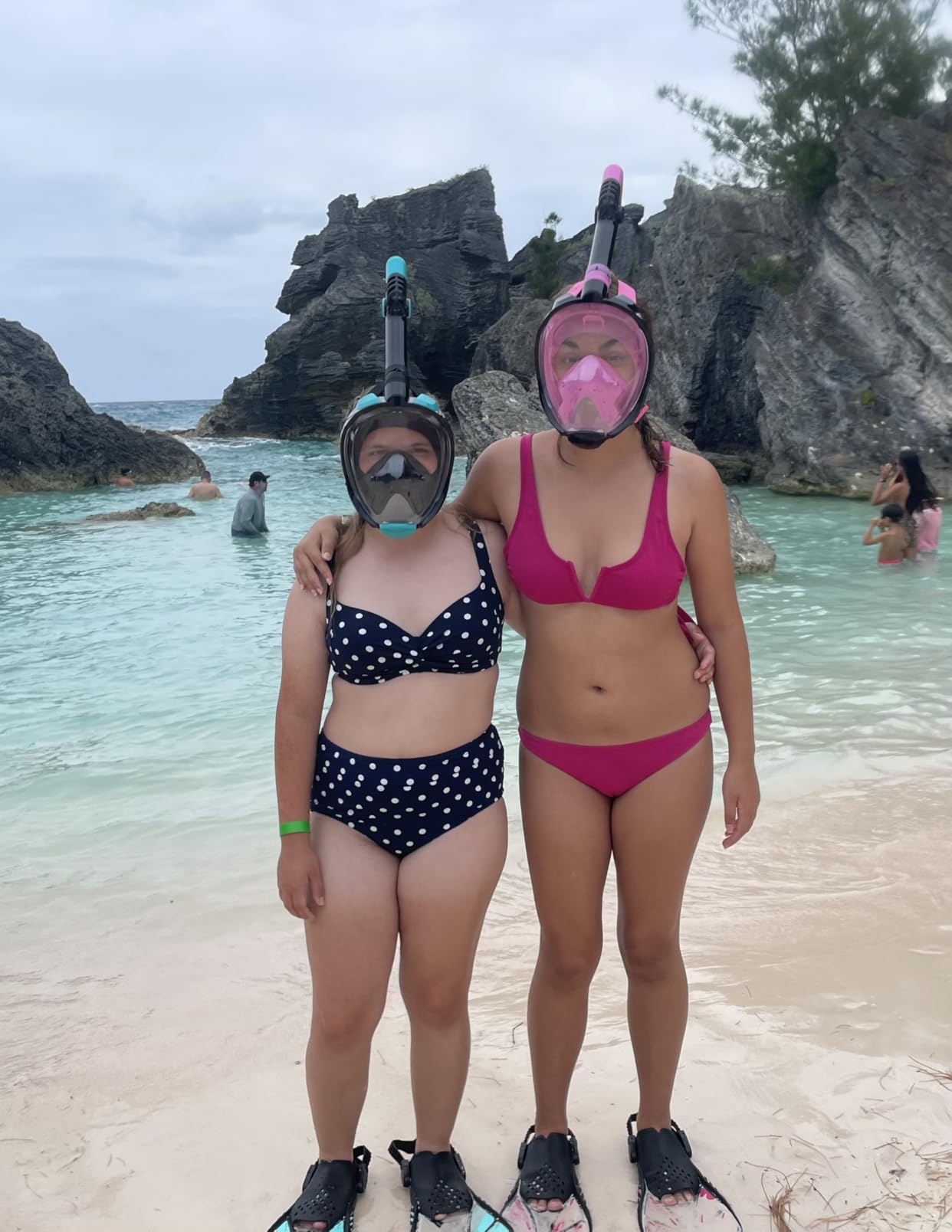 Viginsul Snorkeling Gear for Adults Full Face Snorkel Mask Fins Snorkel Set customer photo 1