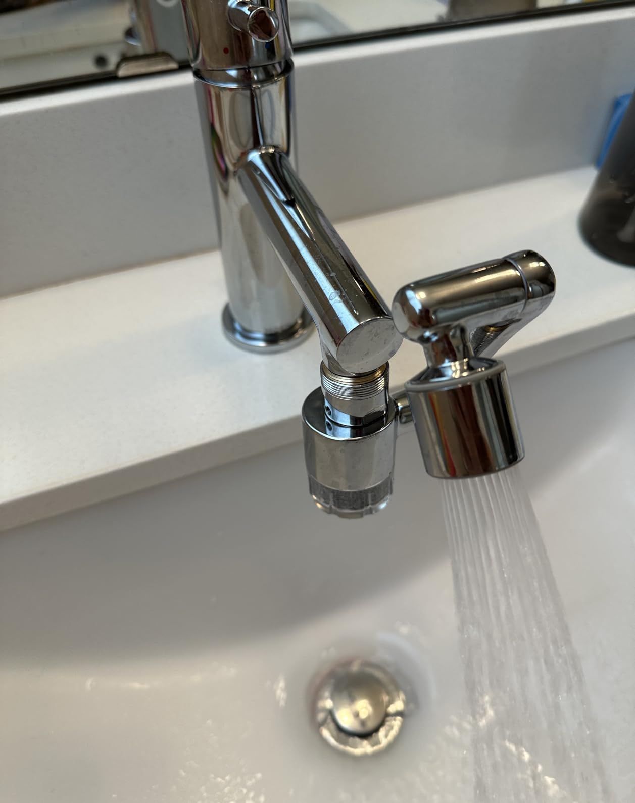 CECEFIN Sink Filter for Bathroom/Kitchen Water Faucet Extender, 1080 Swivel customer photo 1