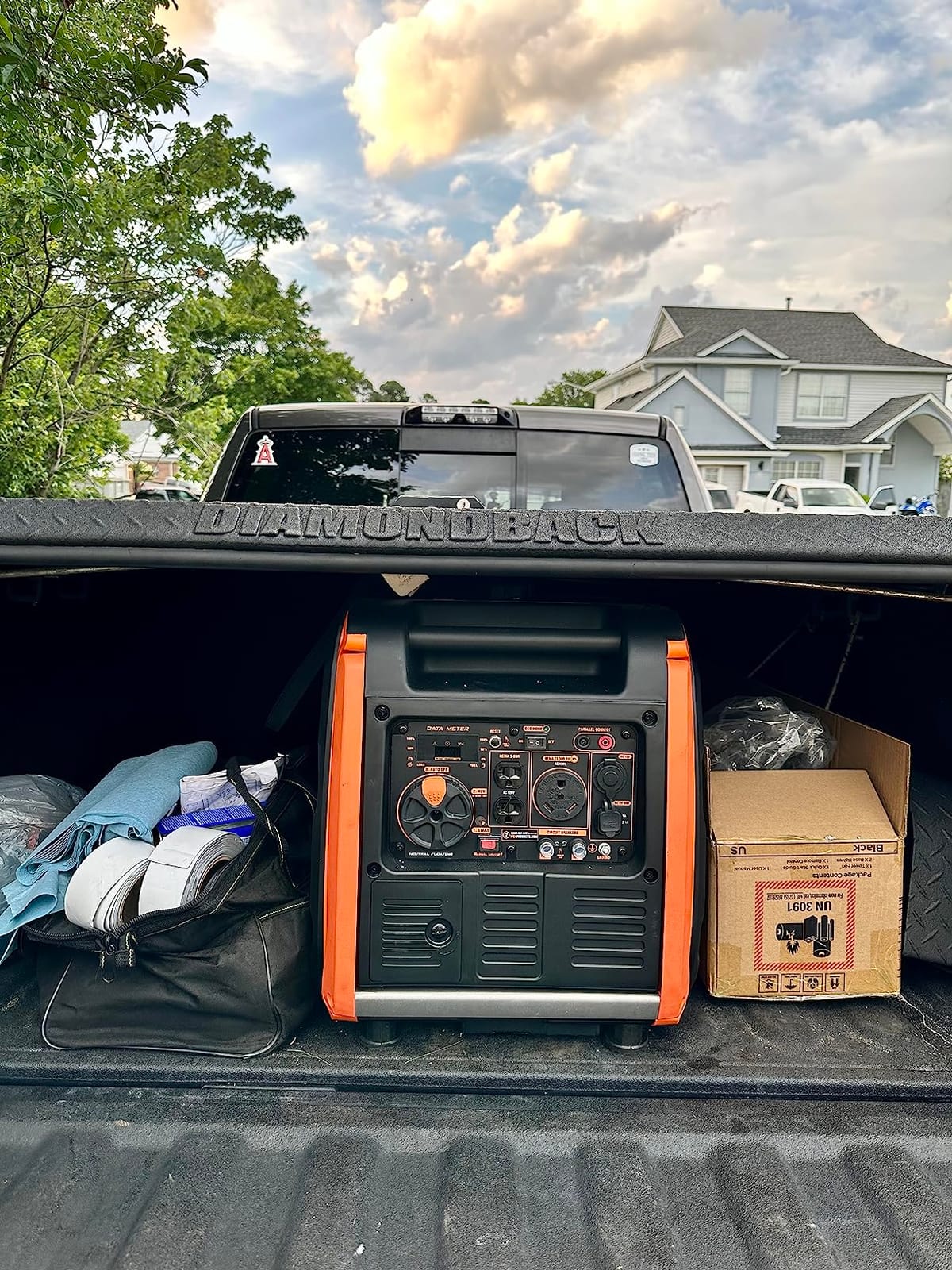 WEN 56455i Super Quiet 4500-Watt RV-Ready Portable Inverter Generator with Fuel Shut-Off and Electric Start Black customer photo 2