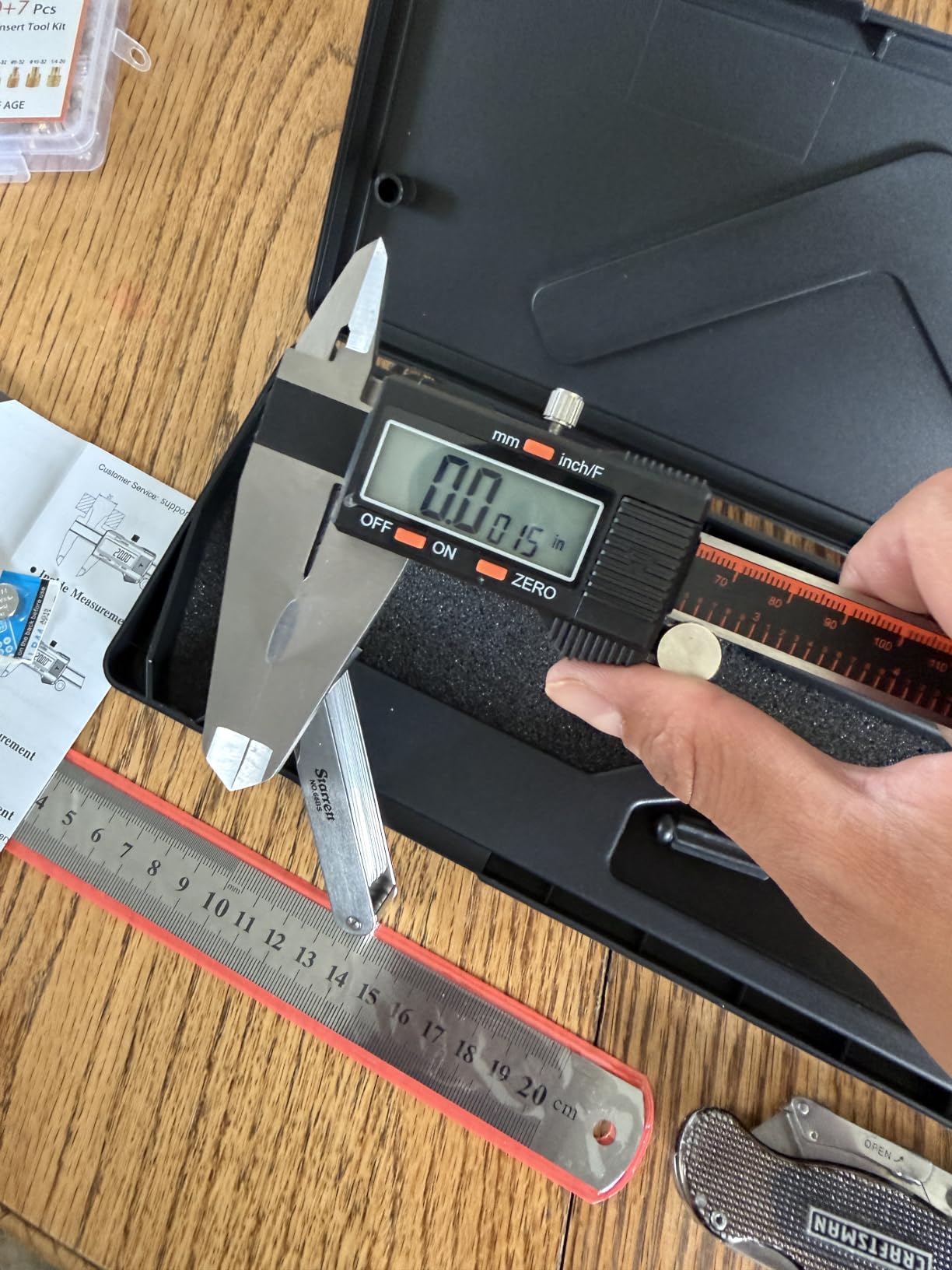 HARDELL Digital Caliper 6 Inch, Caliper Measuring Tool with Large LCD customer photo 1