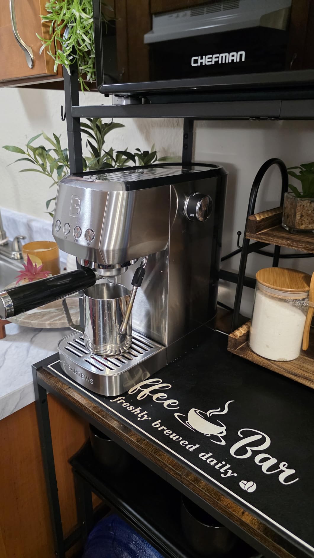 CASABREWS 3700 Essential Stainless Steel Espresso Machine with Steam Wand | 20-Bar Italian Pump, Powerful Steam Wand, 43.9oz Removable Water Tank, Compact Espresso Maker for Home, Cappuccino & Latte customer photo 2