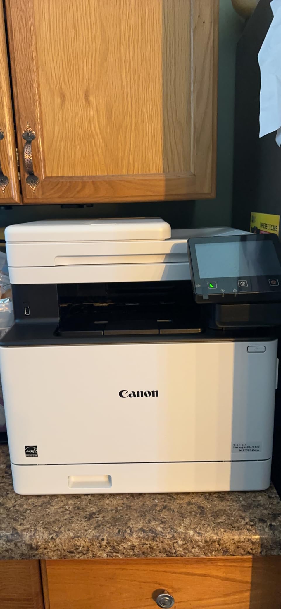 Canon imageCLASS MF753Cdw Wireless Duplex Color Laser All-in-One Printer, Scanner, Copier, Fax, 35 PPM, White customer photo 2