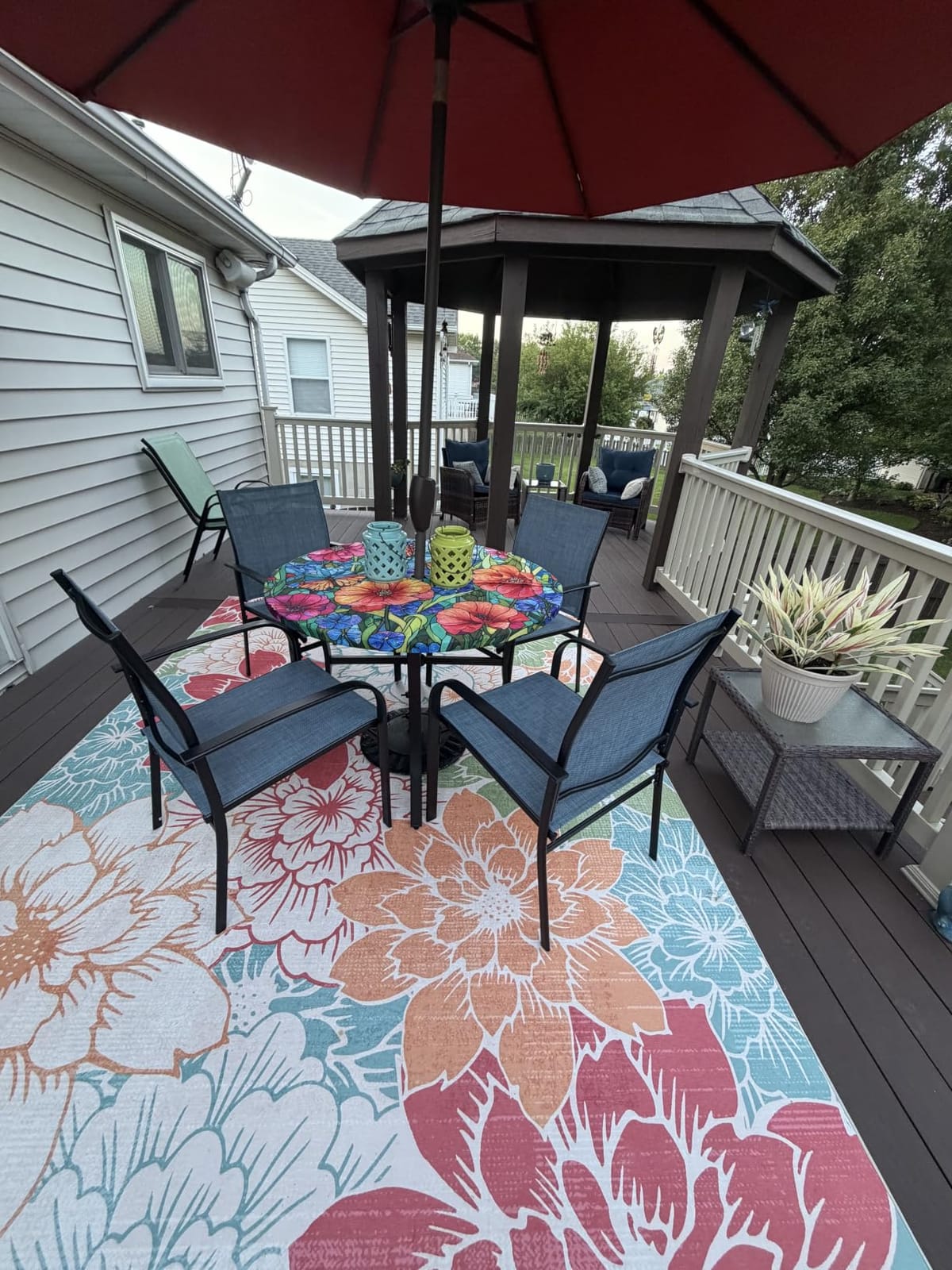 SUNSHINE VALLEY 9pc Patio Dining Set, 57.5