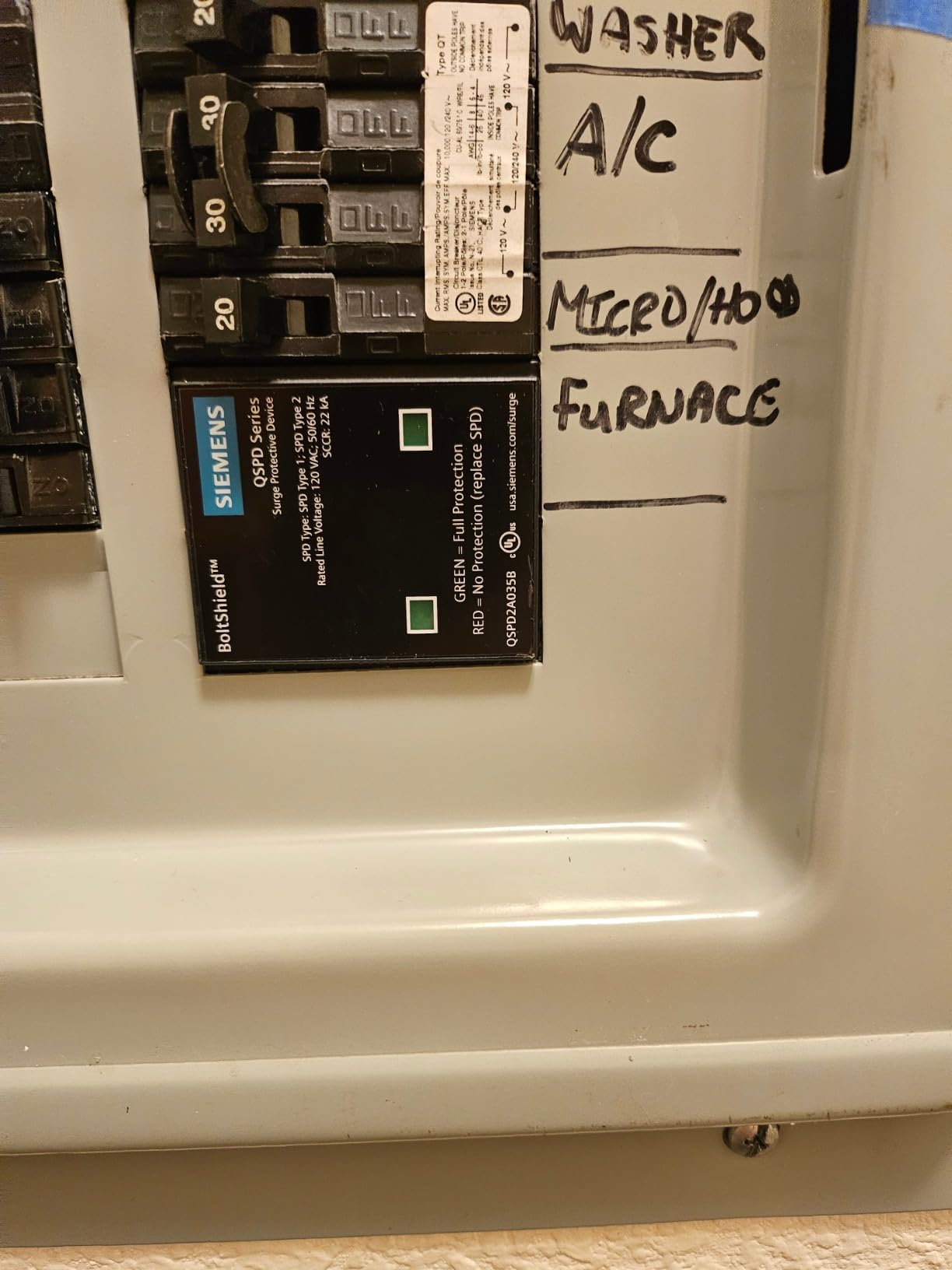 Siemens QSPD2A035B 35 KAmp BoltShield Indoor Surge Protective Device customer photo 2