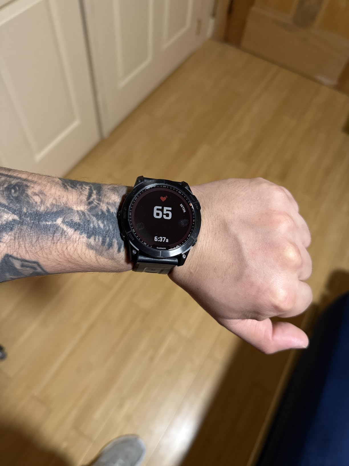 Garmin fēnix 7X Pro Sapphire Solar, Multisport GPS Smartwatch, Built-in Flashlight, Solar Charging Capability, Black customer photo 1