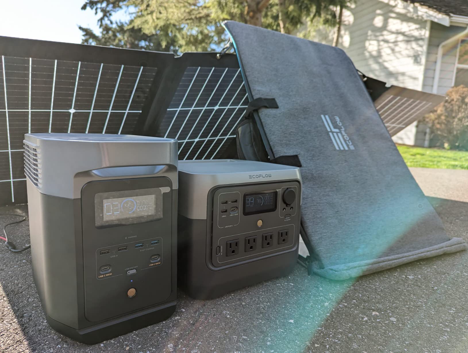 EF ECOFLOW Solar Generator RIVER 2 Pro & 160W Portable Solar Panel, 768Wh customer photo 1