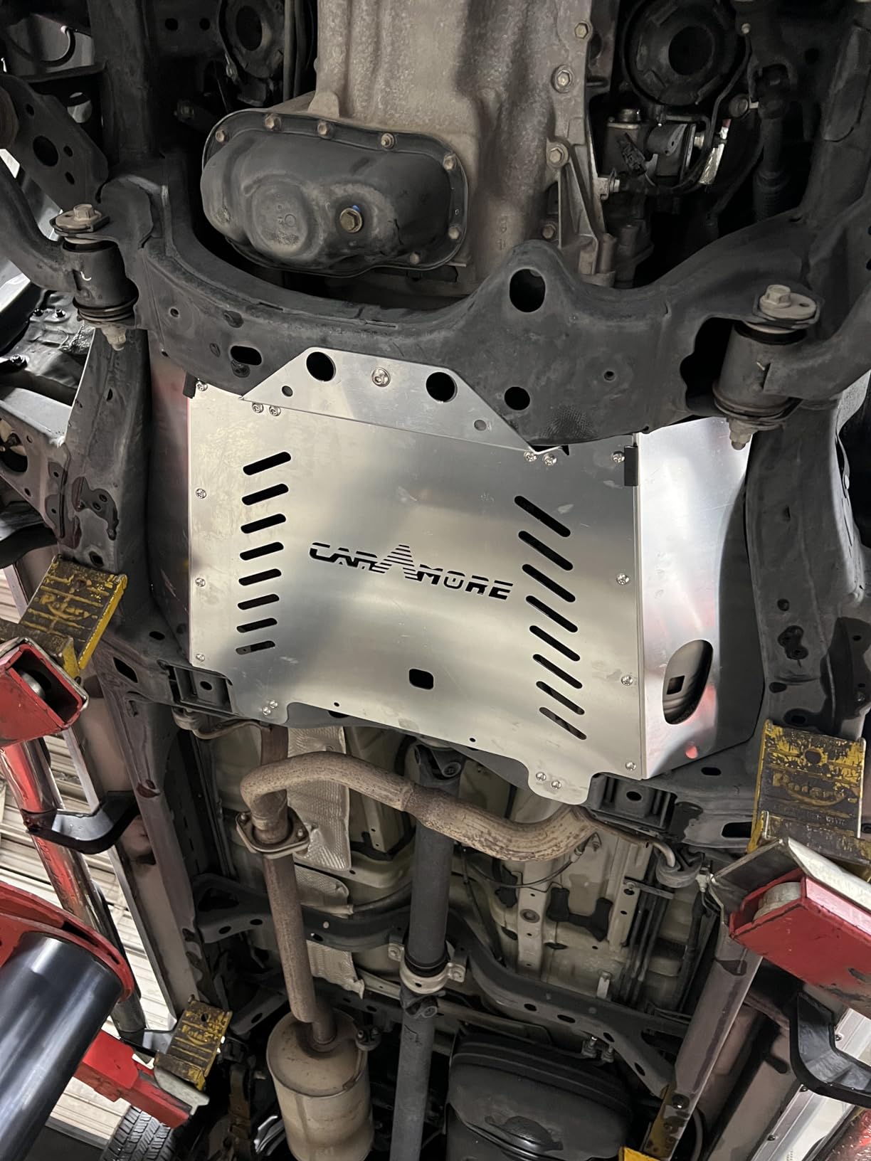 Catalytic Converter Anti theft Shield - Aluminum Catalytic Converter Protector Replacement For 2005-2015 Toyota Tacoma 2WD 4.0L V6 customer photo 1