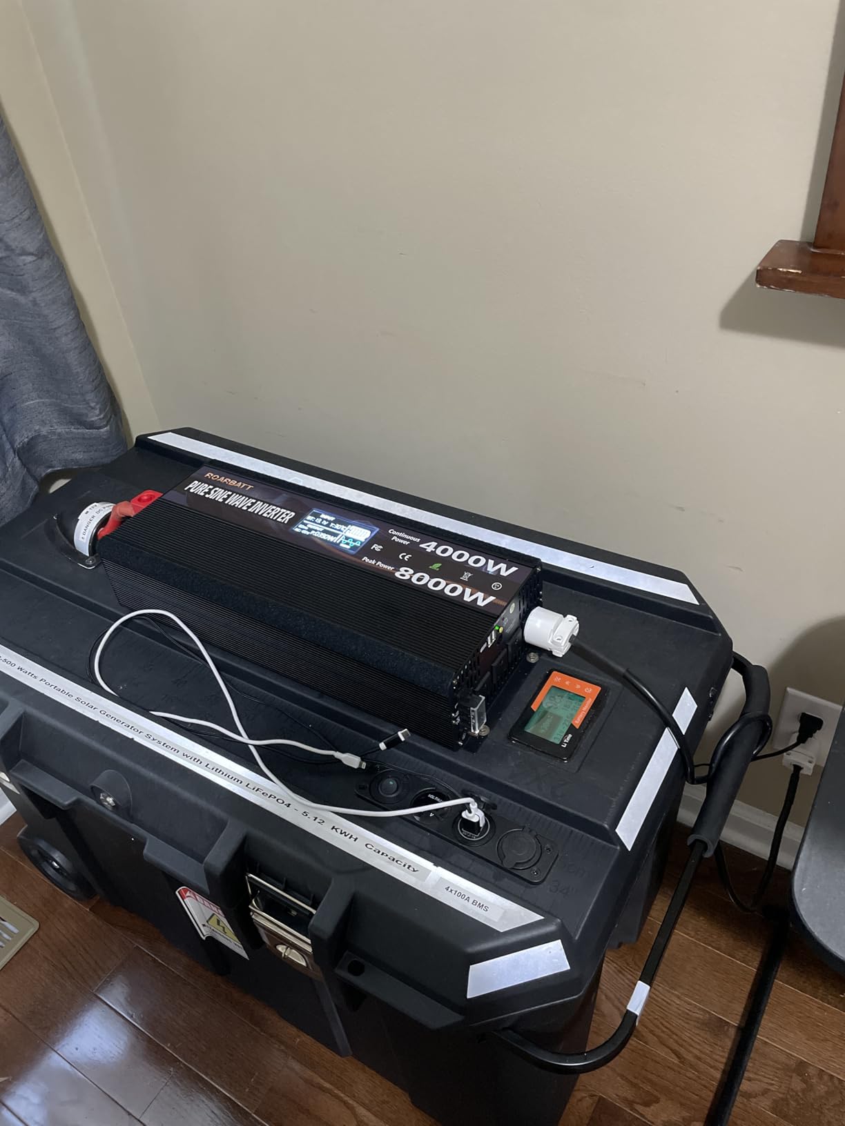 4000W Pure Sine Wave Power Inverter 12V DC to 120V AC, 8000W Peak for RV customer photo 2