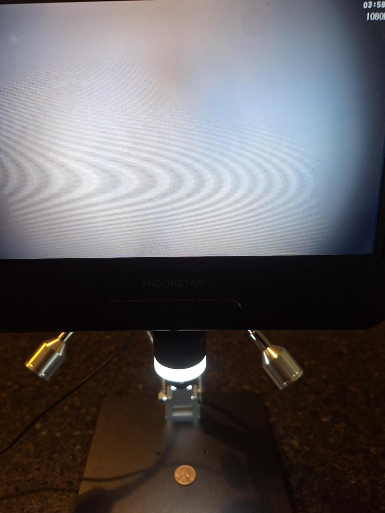 Andonstar AD210 10.1 Inch LCD Digital Microscope for Soldering, Coin customer photo 1