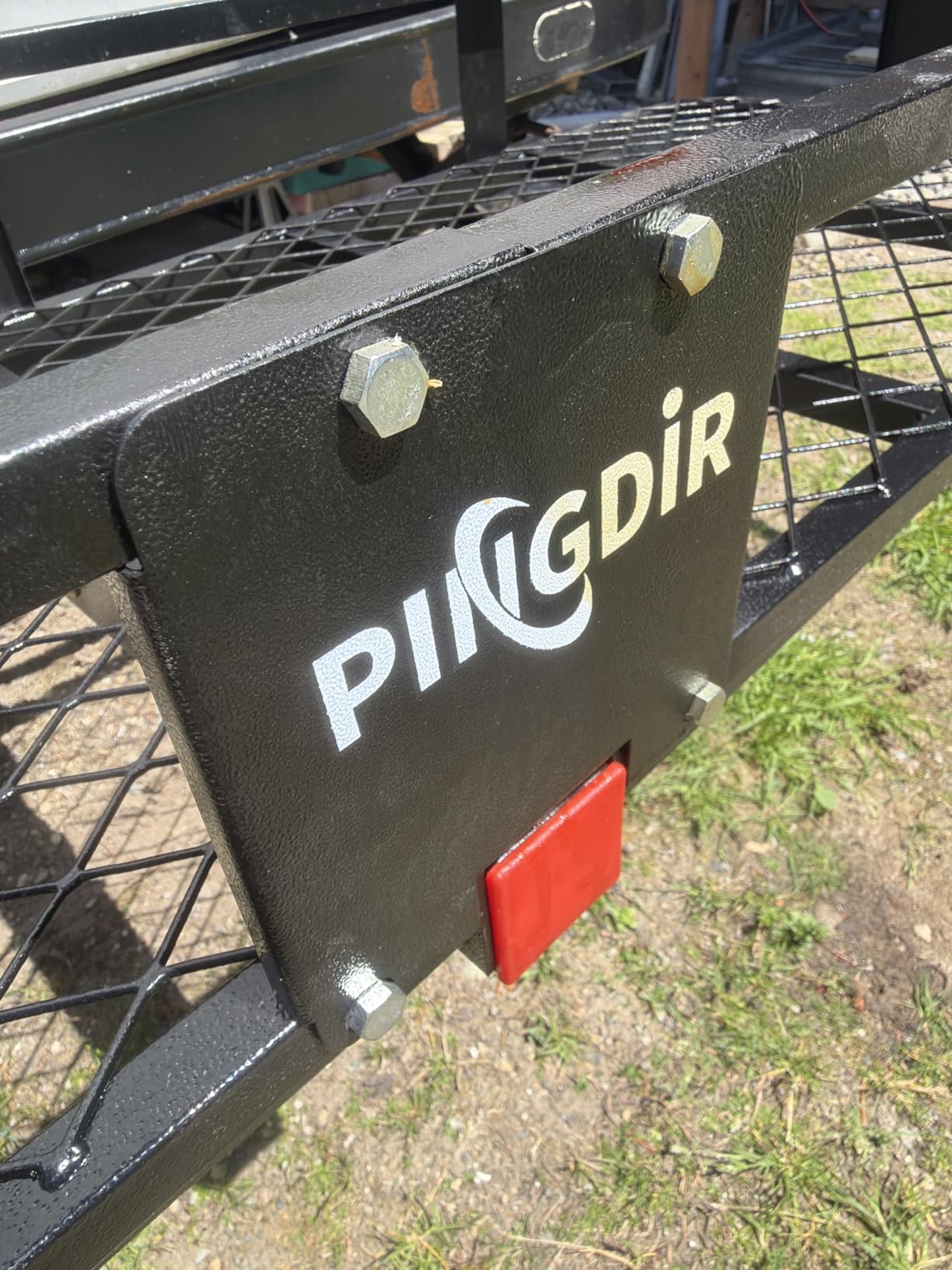 PINGDIR Folding Hitch Mount Cargo Carrier Hitch Rack Basket 60