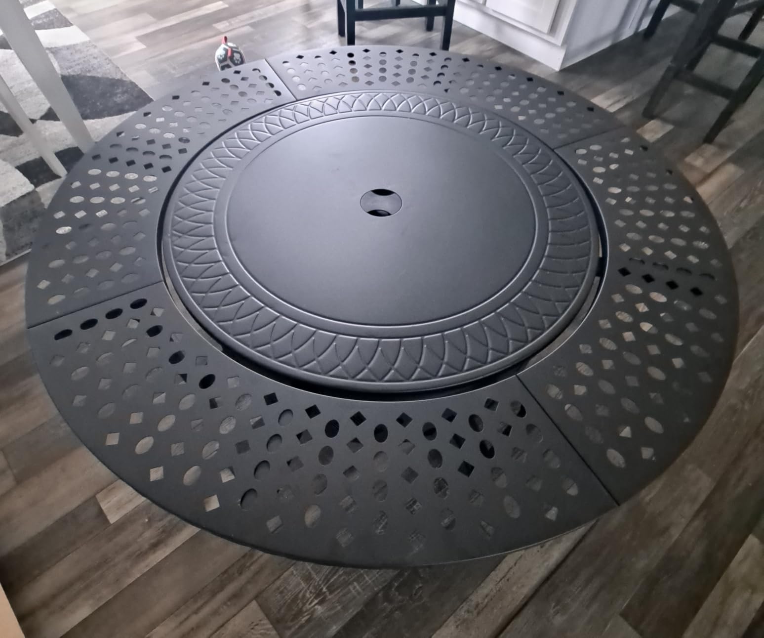 OutVue 36 Inch Fire Pit with 2 Grills,Wood Burning Fire Pits for Outside customer photo 1