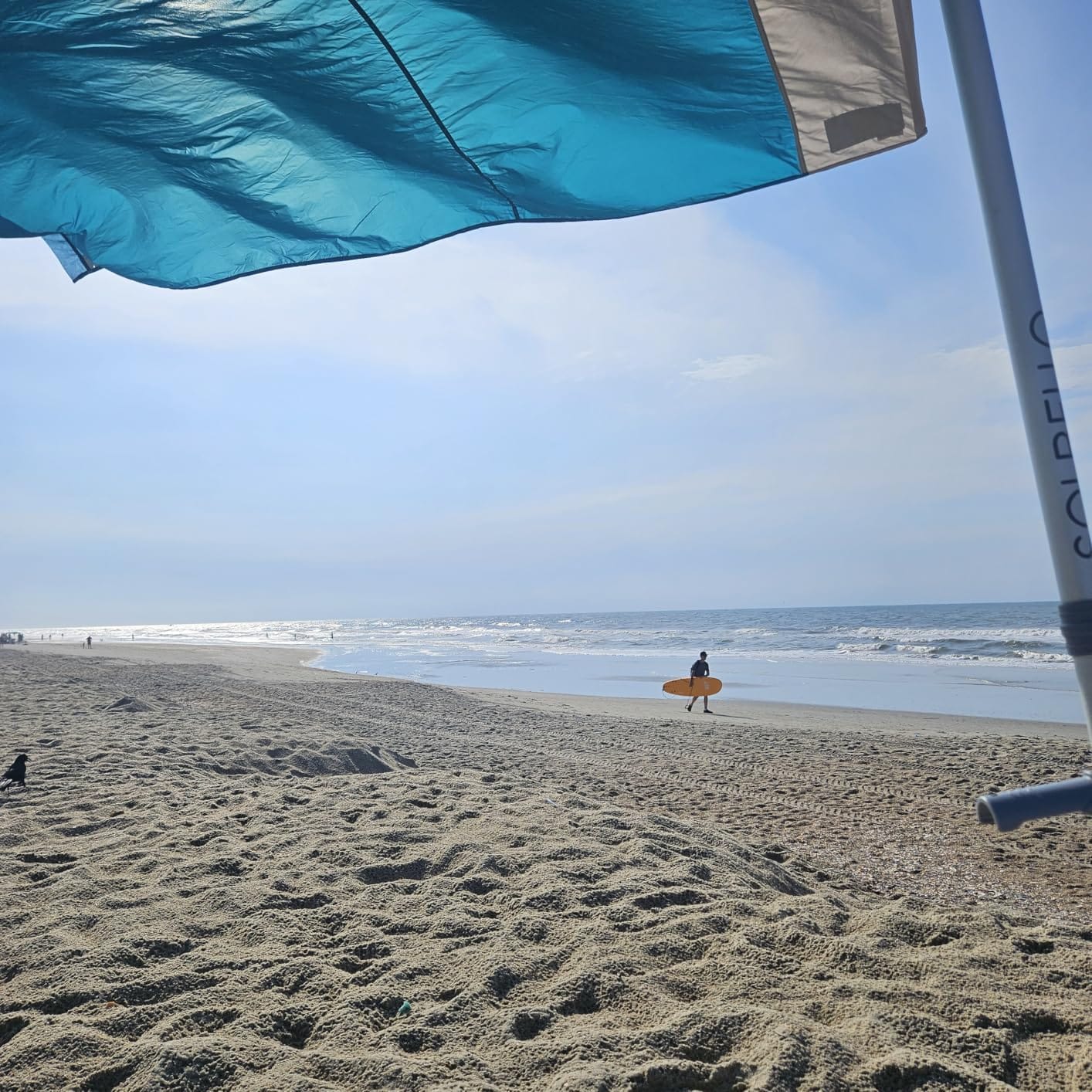 Solbello Shade - The Ultimate Wind-Driven Beach Umbrella, Effortless to Set Up, Lightweight, Won't Blow down the Beach, UPF 50+ Sun Protection customer photo 1