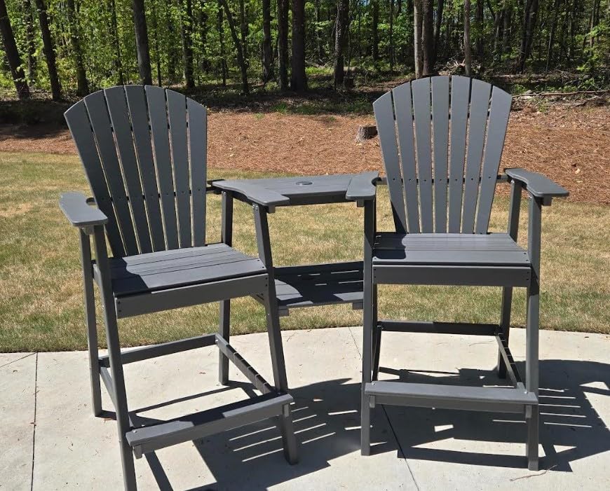 FOOWIN Tall Adirondack Chairs Set of 2 with Double Connecting Trays customer photo 1