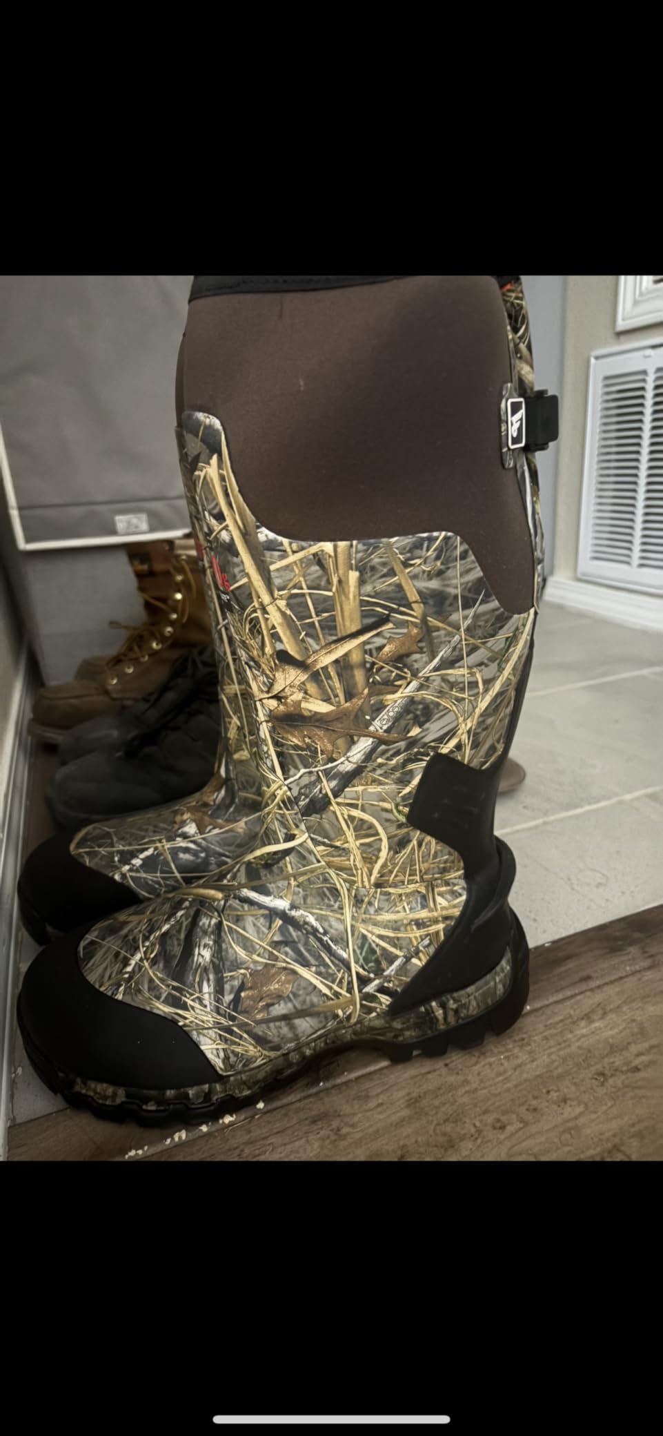 8 Fans Insulated Waterproof Hunting Boots for Men – 1000G Thinsulate, 5mm Neoprene, Rubber Camo Boot, 17-inch Shaft, Anti-Slip Traction Outsole customer photo 2