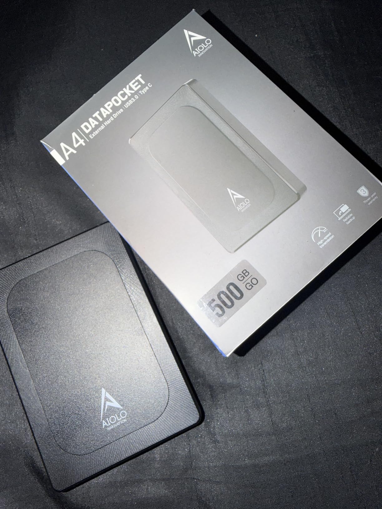 Aiolo Innovation 500GB External Hard Drive Ultra Slim Portable HDD-USB 3.0 for PC, Mac, Laptop, PS4, Xbox one,Xbox 360 HD-A4 customer photo 1