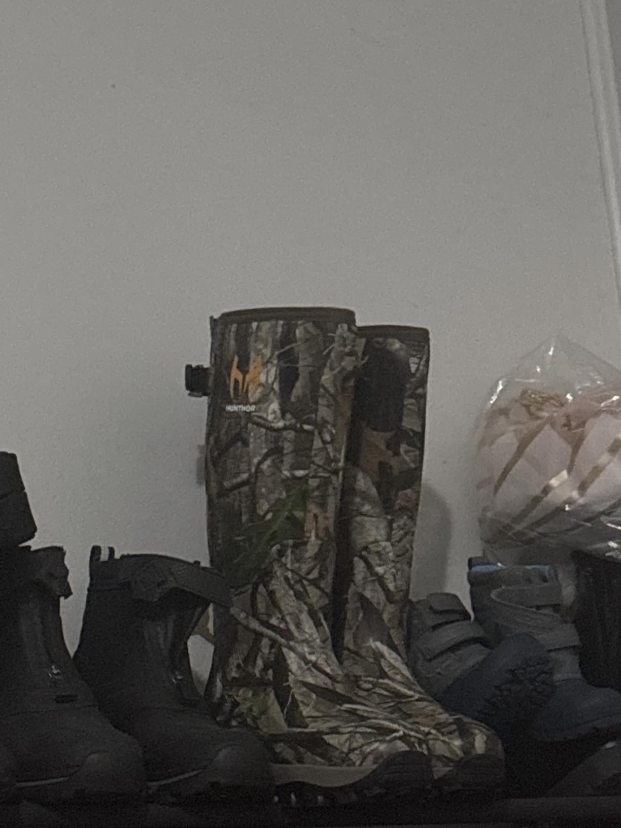 Hunthor Hunting Boots for Men, Waterproof Insulated 6mm Neoprene Rubber Boots for Hunting and Outdoor Activities (Camo) customer photo 2